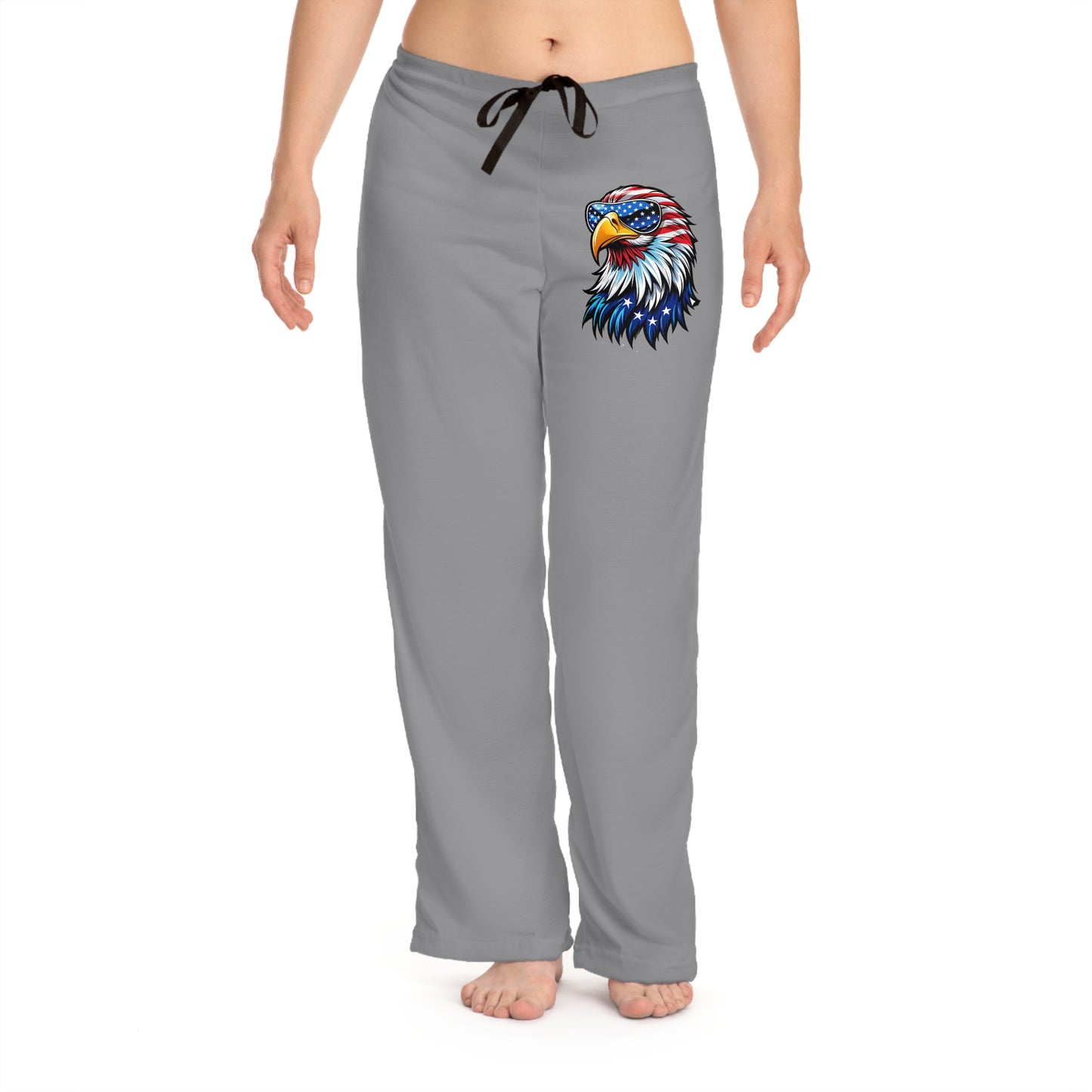 Princess Grace Patriotic Pajama Pants with Eagle Design Cozy & Stylish for Relaxing Nights