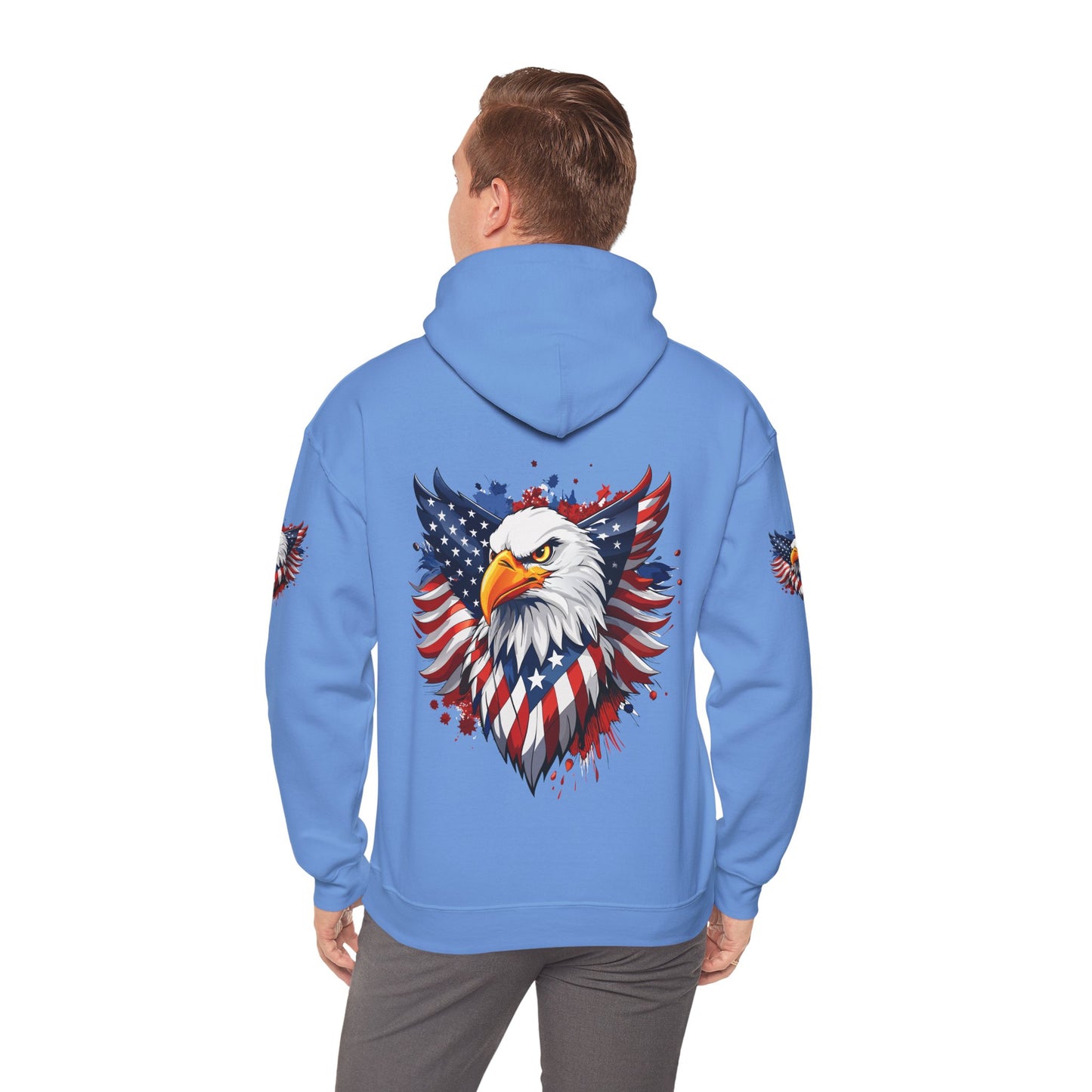Princess Grace Patriotic Eagle Hoodie Unisex Heavy Blend Hooded Sweatshirt