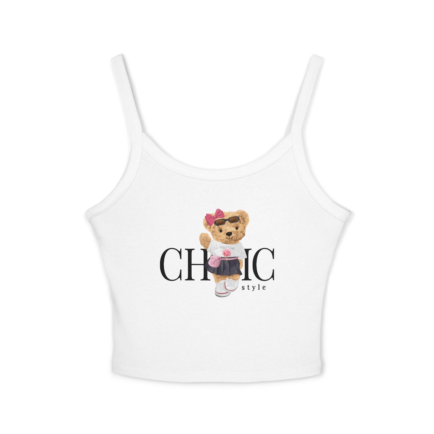 Princess Grace Chic and Cute Women's Spaghetti Strap Tank Top Perfect for Summer Vibes