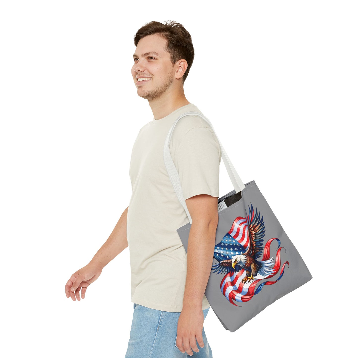 Princess Grace Patriotic Eagle Tote Bag Perfect for Fourth of July and Memorial Day