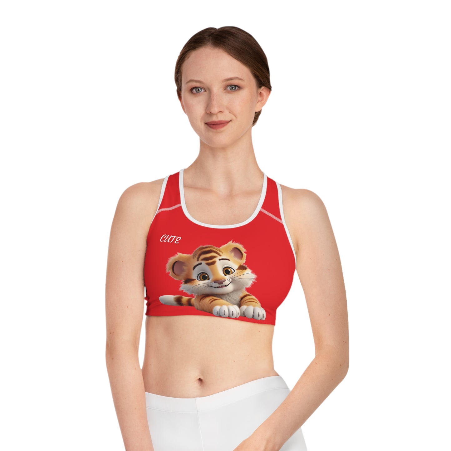 Princess Grace Cute Tiger Sports Bra