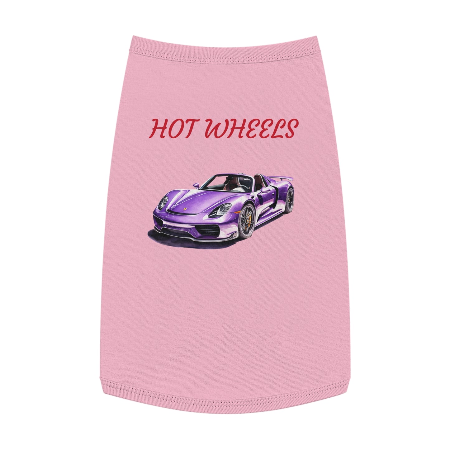 Princess Grace Hot Wheels Pet Tank Top for Car Lovers Stylish & Fun Dog Apparel