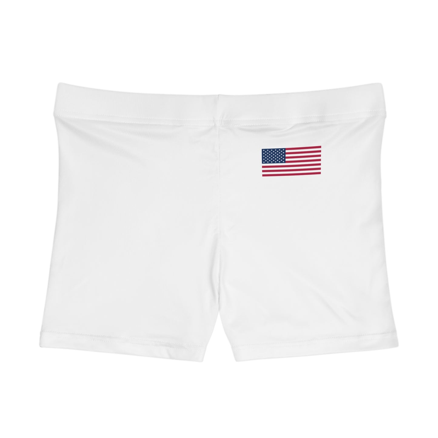Princess Grace Patriotic Women's Shorts with American Flag