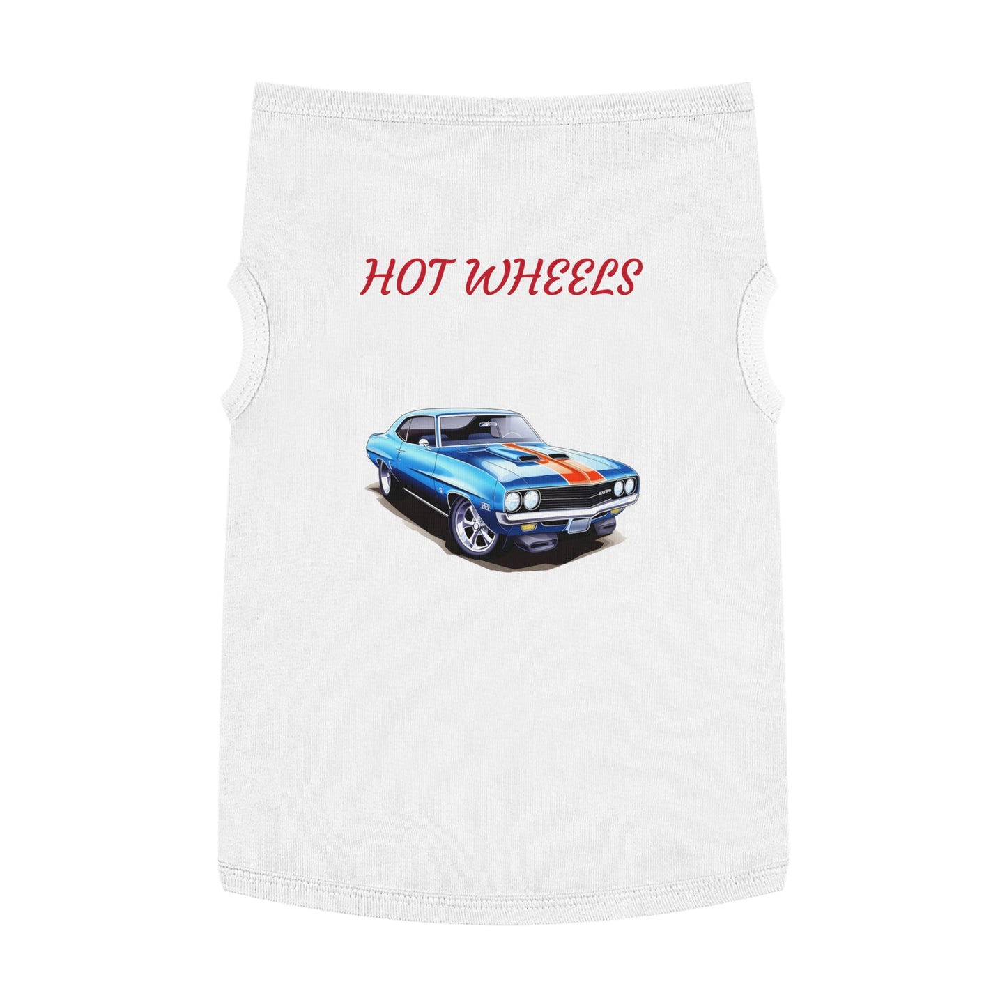 Princess Grace Retro Hot Wheels Pet Tank Top Stylish Dog Apparel for Car Lovers