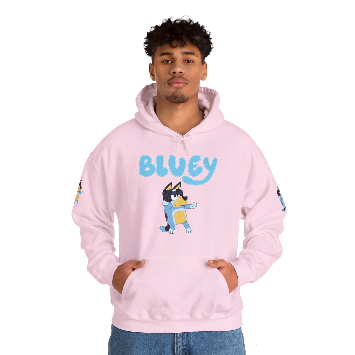 Princess Grace Cute Bluey Hoodie for Kids & Adults Unisex Heavy Blend Sweatshirt with Adorable Character Design