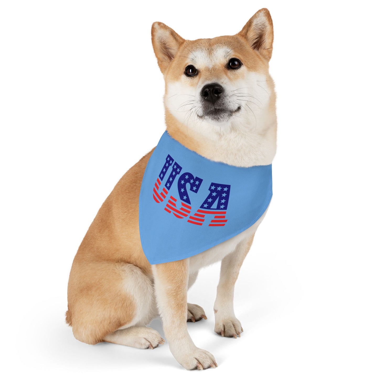 Princess Grace Patriotic Pet Bandana Collar USA Flag Design for Dogs