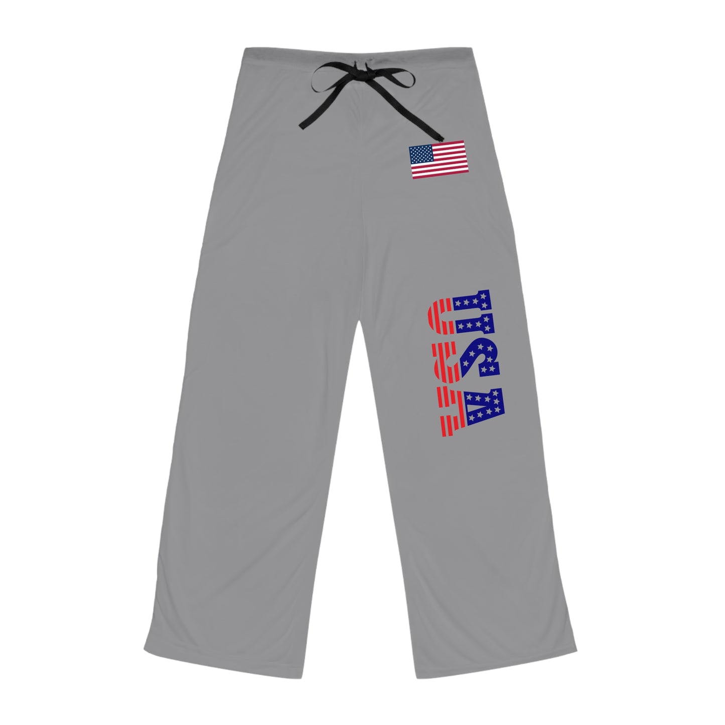 Princess Grace Patriotic Pajama Pants with USA Flag Cozy and Stylish Sleepwear