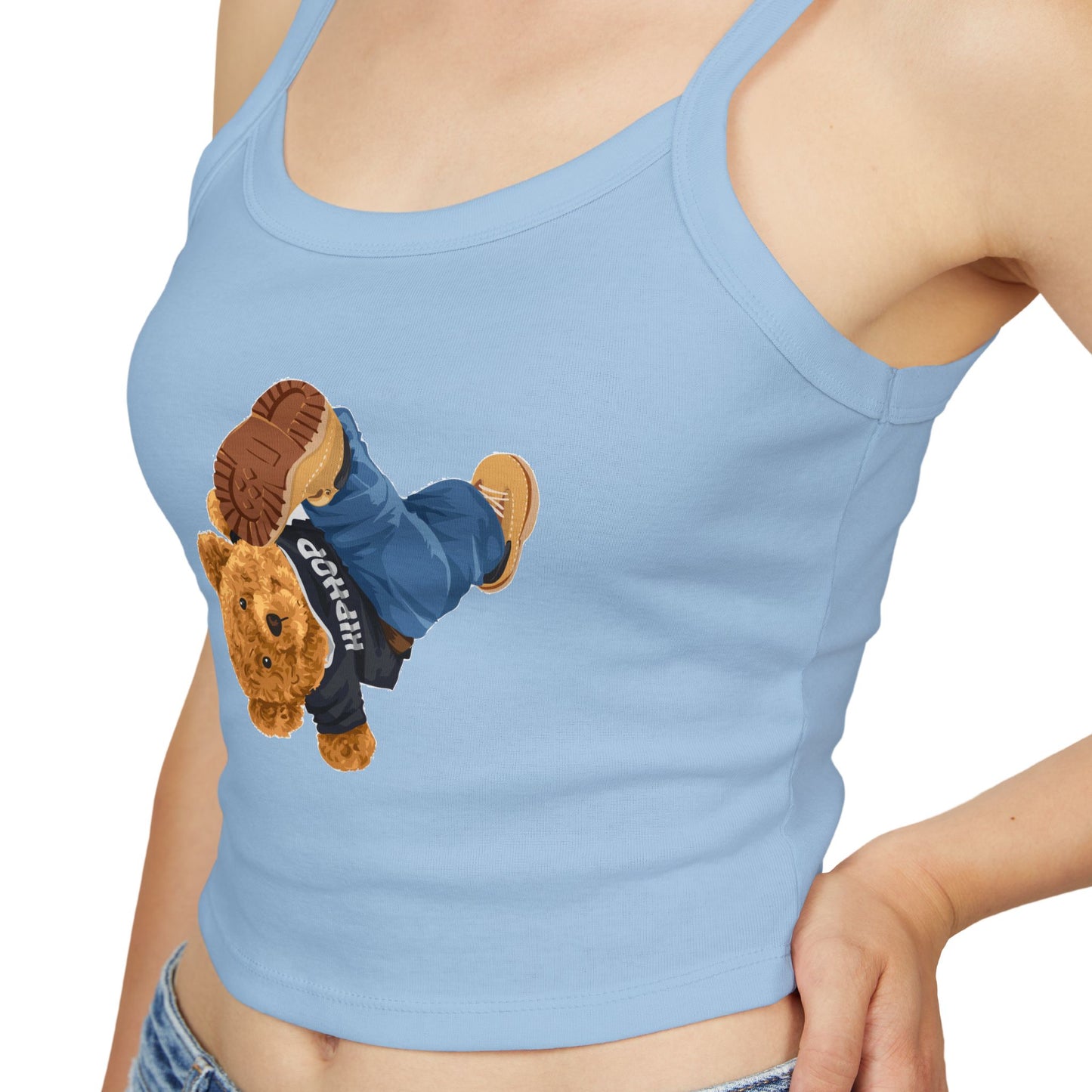 Princess Grace Cute Bear Graphic Women's Spaghetti Strap Tank Top