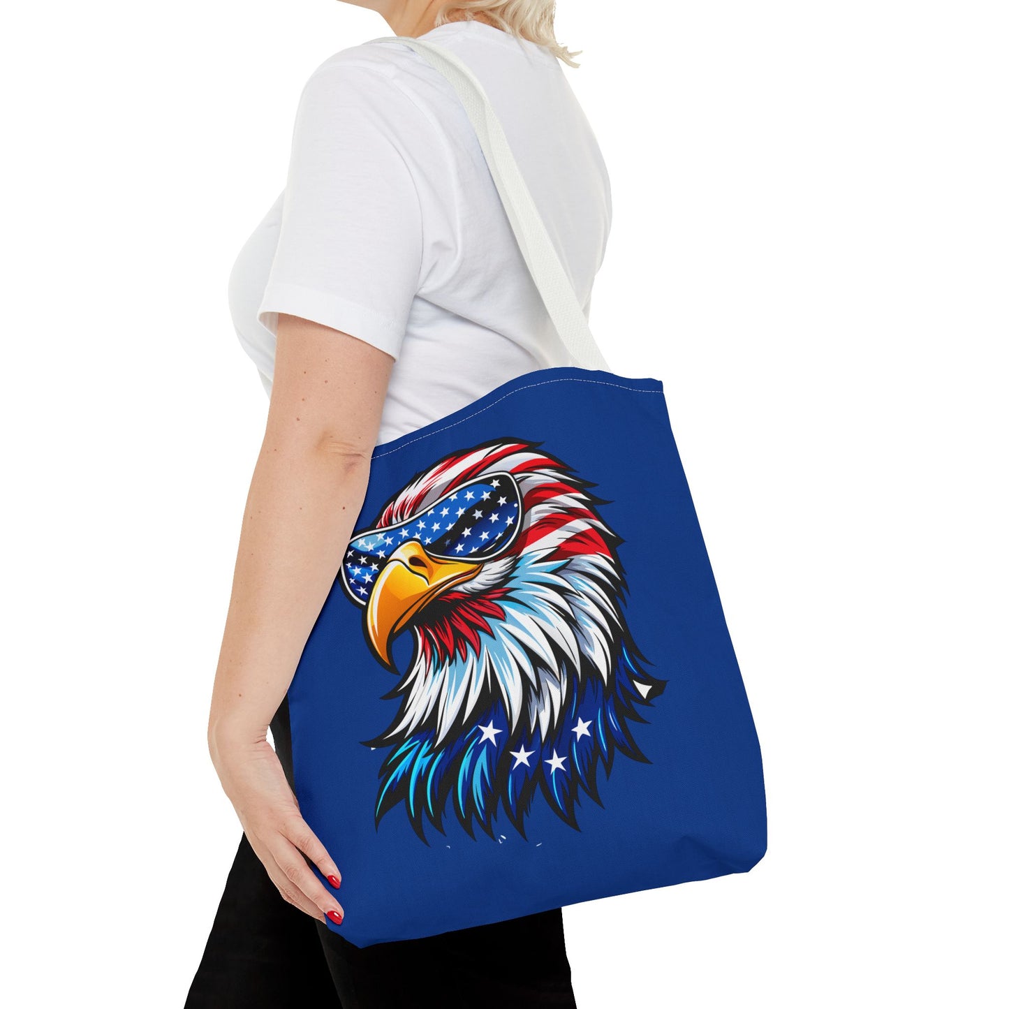 Princess Grace Patriotic Eagle Tote Bag Stylish American Flag Design for Independence Day & Everyday Use