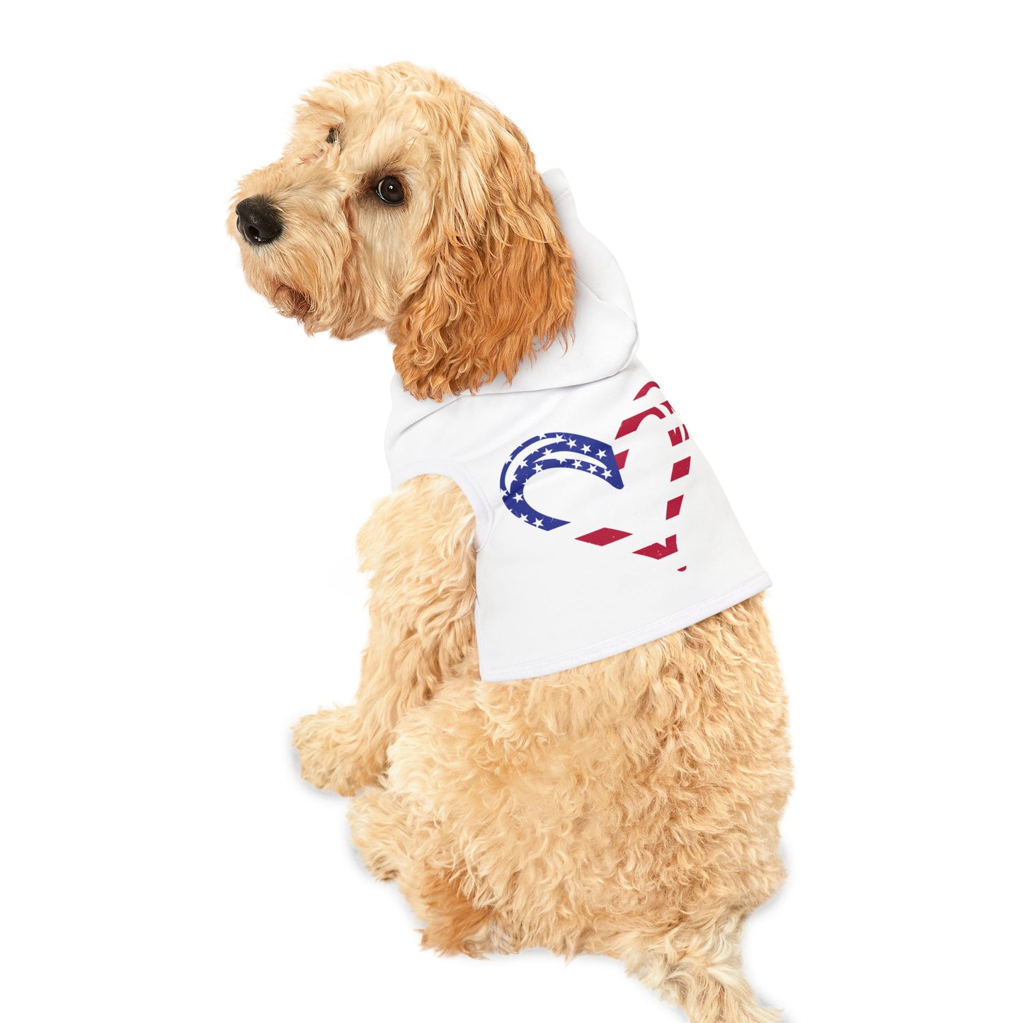 Princess Grace Patriotic Pet Hoodie Stylish Dog Apparel for Independence Day
