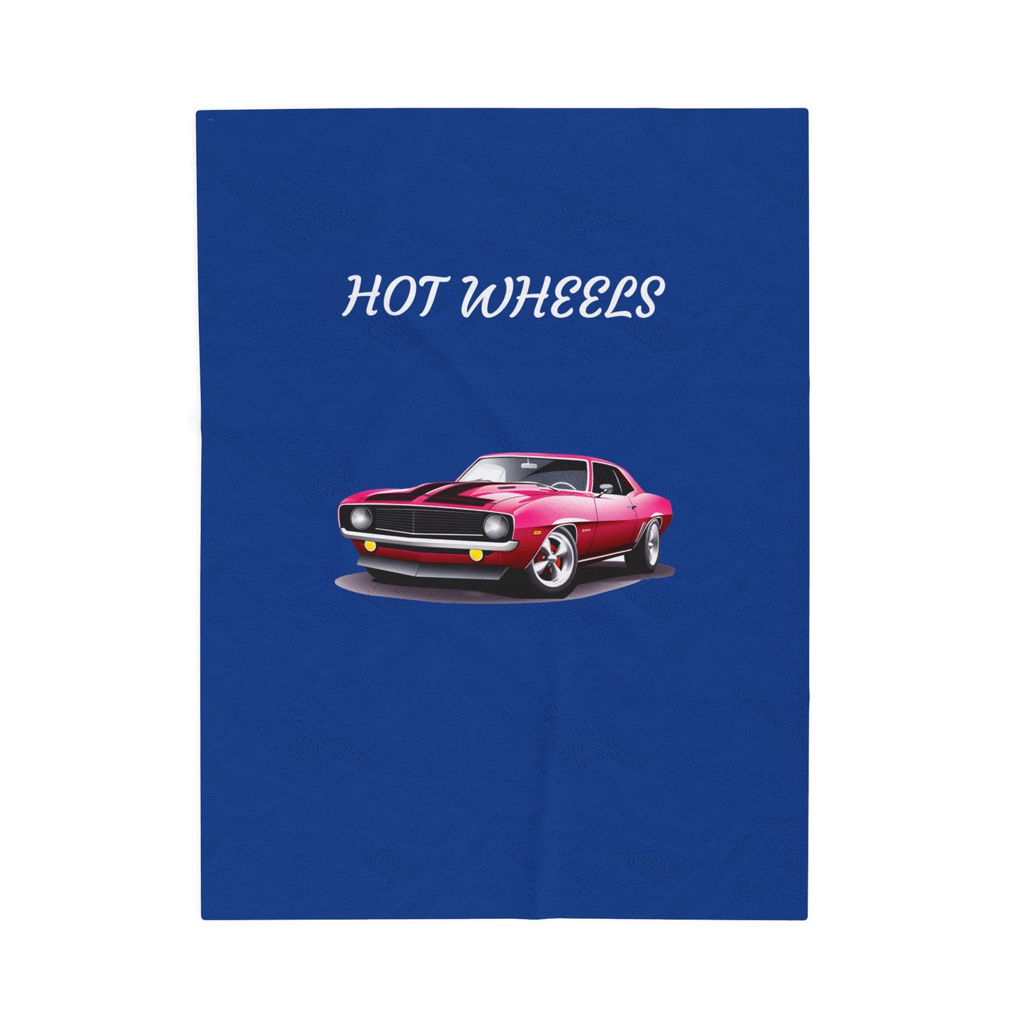 Princess Grace Hot Wheels Velveteen Plush Blanket Cozy Car Themed Throw for Kids and Auto Enthusiasts