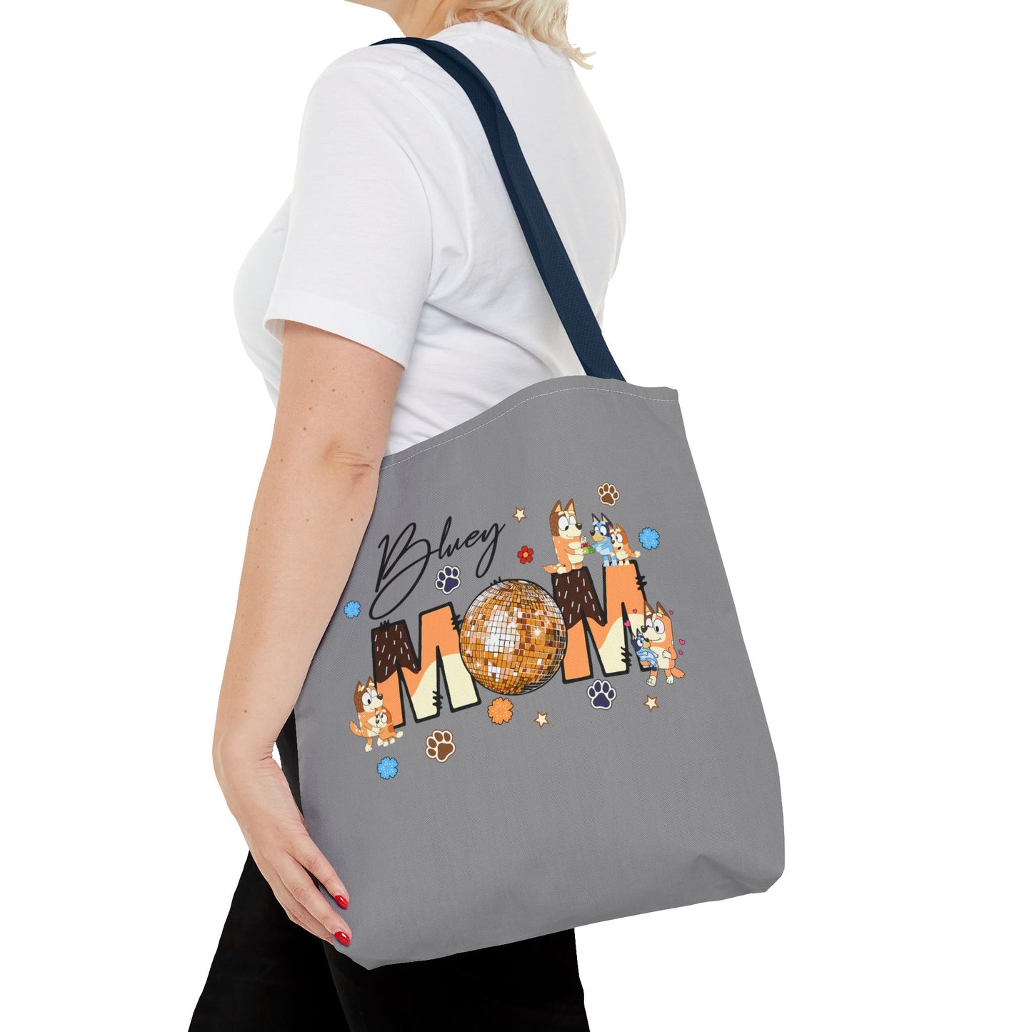 Princess Grace Bluey Mom Tote Bag Stylish Pet Lover Gift with Fun Design