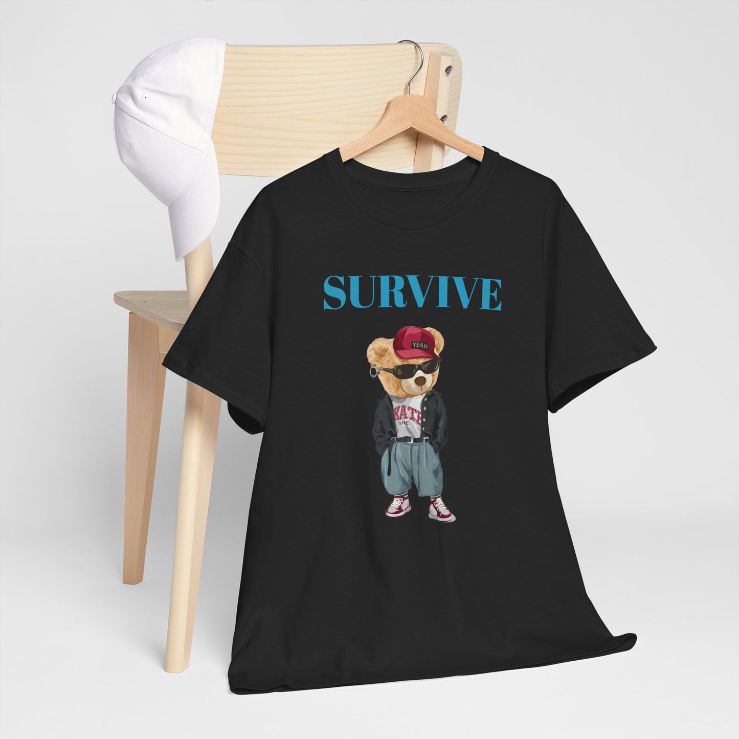 Princess Grace Survive Graphic Unisex Heavy Cotton Tee Trendy Streetwear Style