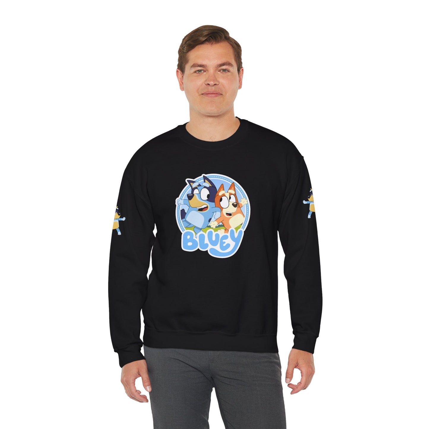 Princess Grace Bluey Friends Unisex Crewneck Sweatshirt Cozy Cartoon Apparel for Kids & Adults