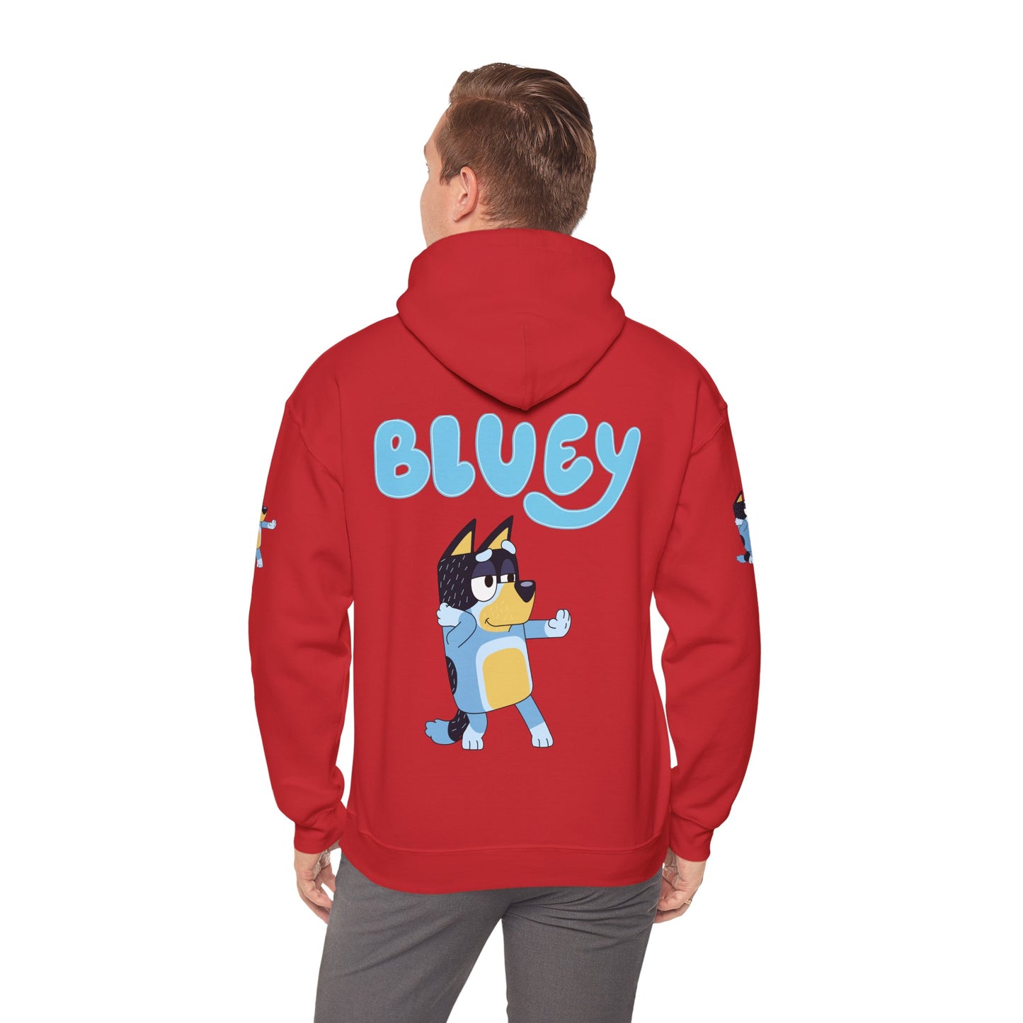 Princess Grace Cute Bluey Hoodie for Kids & Adults Unisex Heavy Blend Sweatshirt with Adorable Character Design