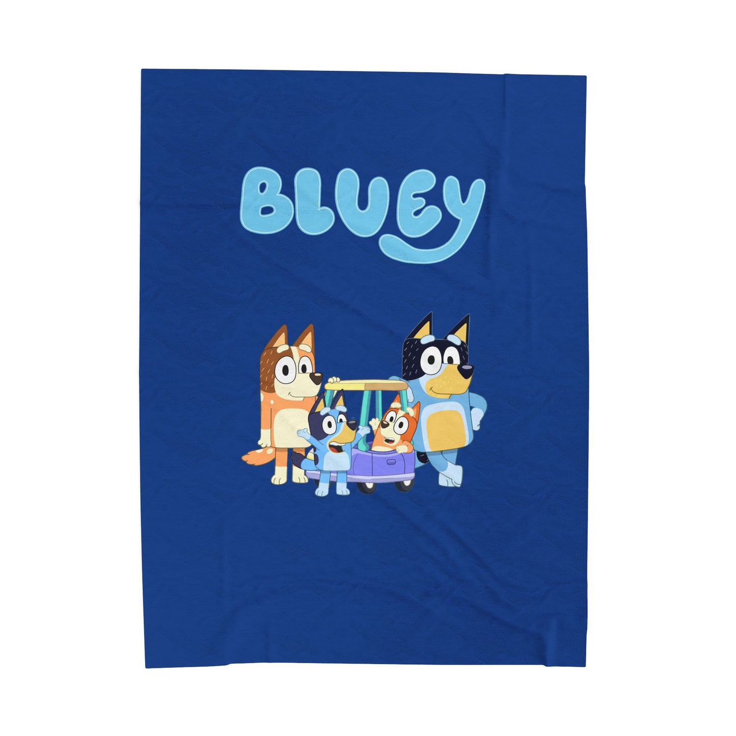 Princess Grace Bluey Velveteen Plush Blanket Soft Cozy Throw for Kids