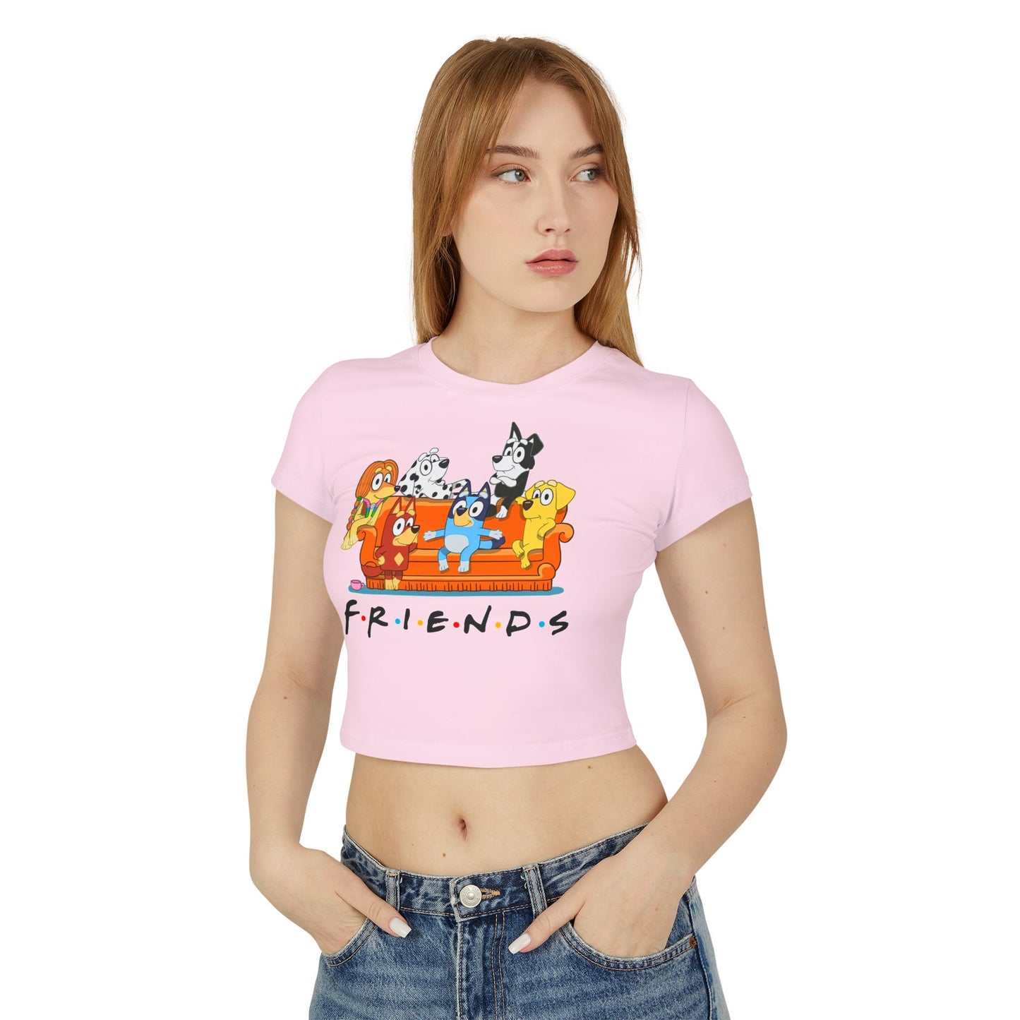Princess Grace Bluey Friends Women's Baby Tee