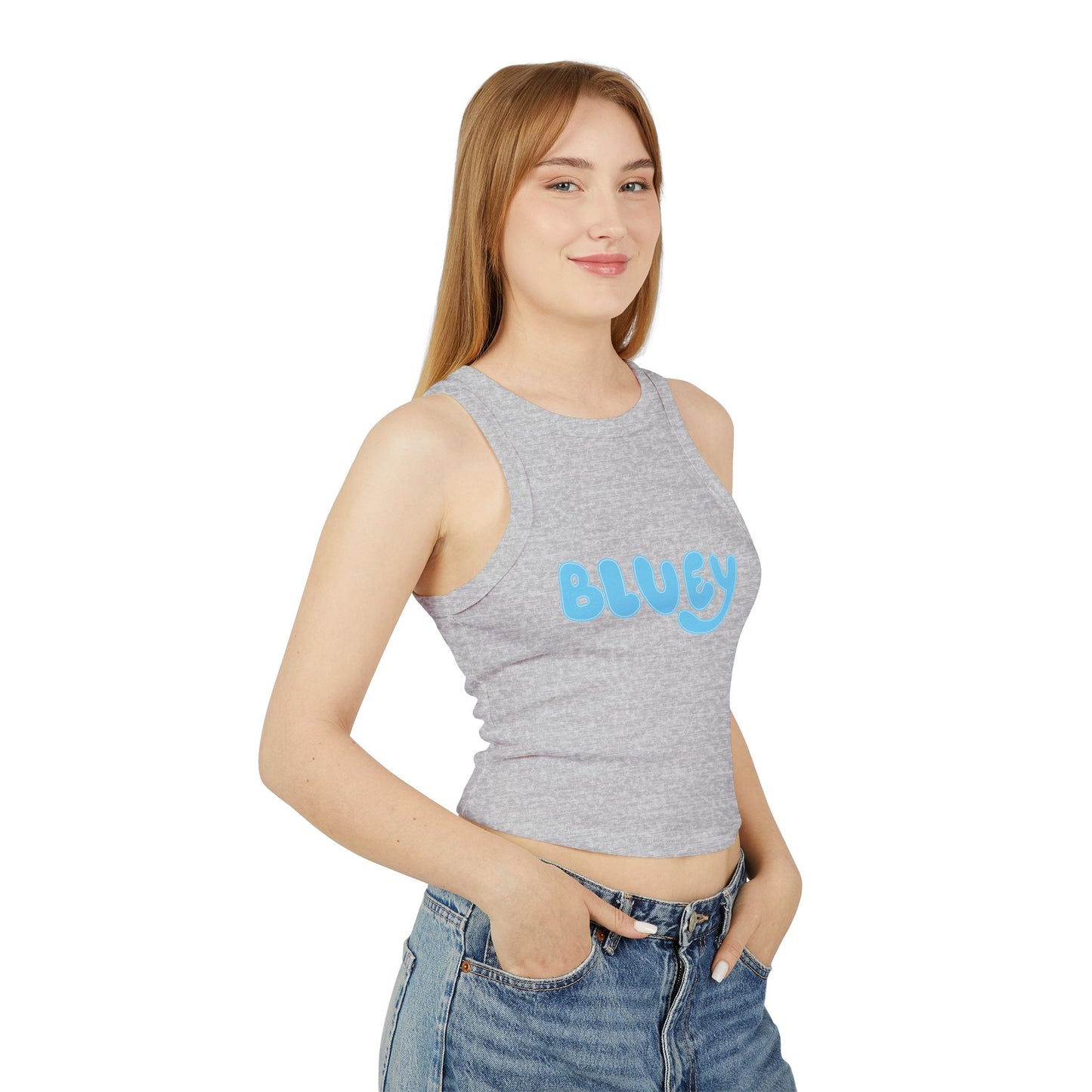 Princess Grace Cute Bluey Women's Micro Rib Racer Tank Top Summer Playwear