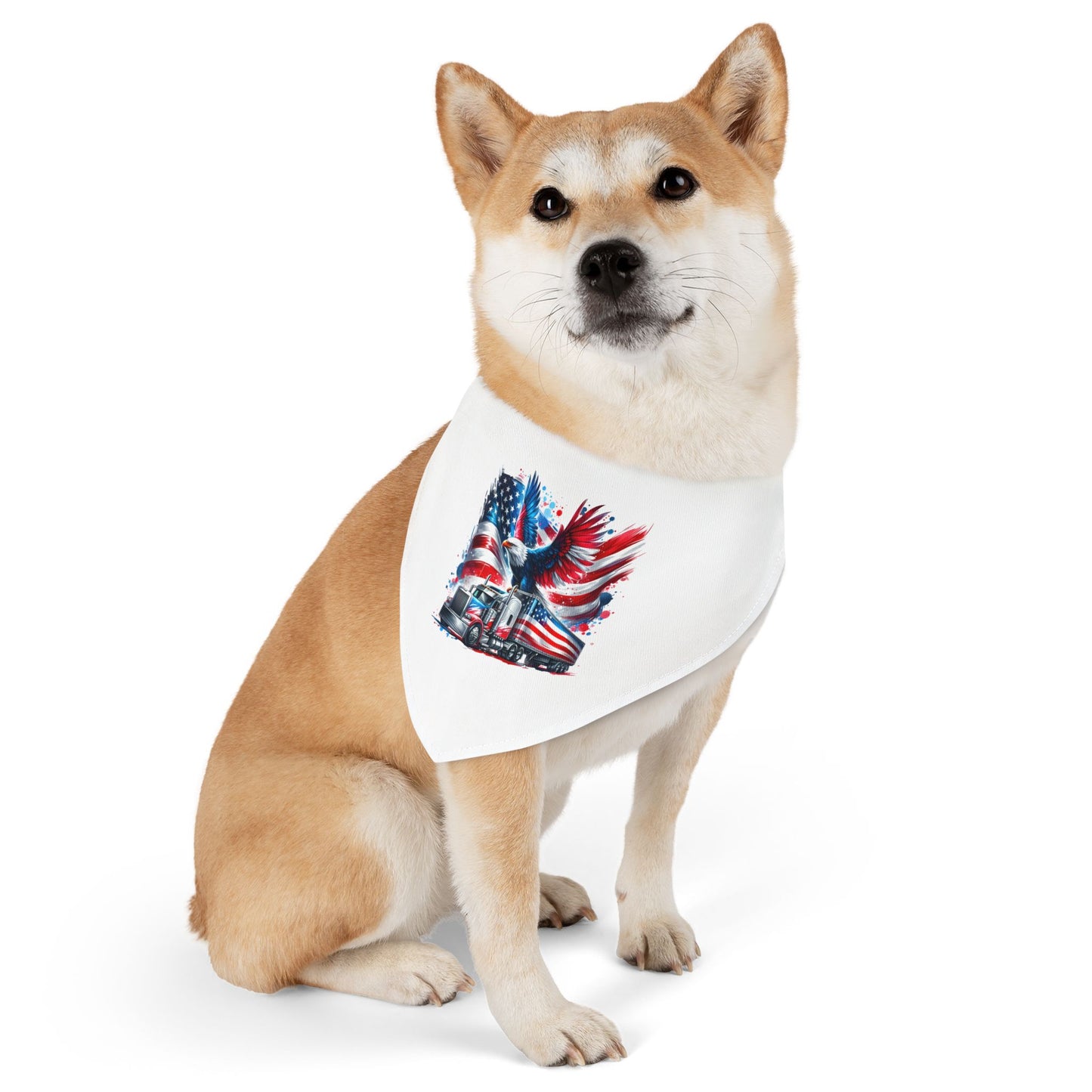 Princess Grace Patriotic Pet Bandana Collar USA Flag Design for Dogs