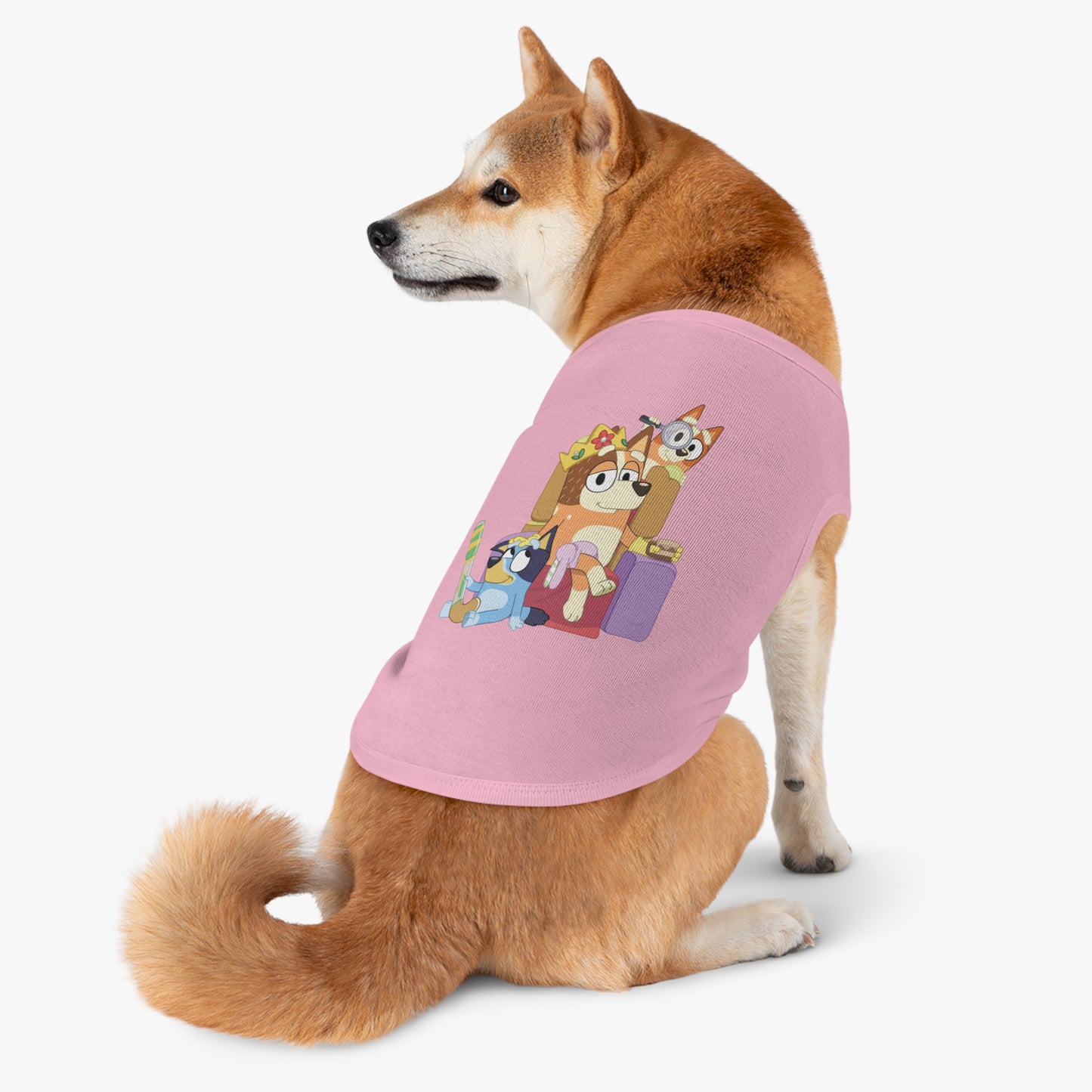 Princess Grace BLUEY Fun Pet Tank Top Adorable Cartoon Design for Your Furry Friend