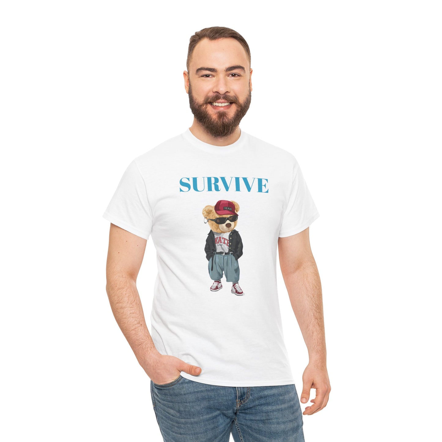 Princess Grace Survive Graphic Unisex Heavy Cotton Tee Trendy Streetwear Style
