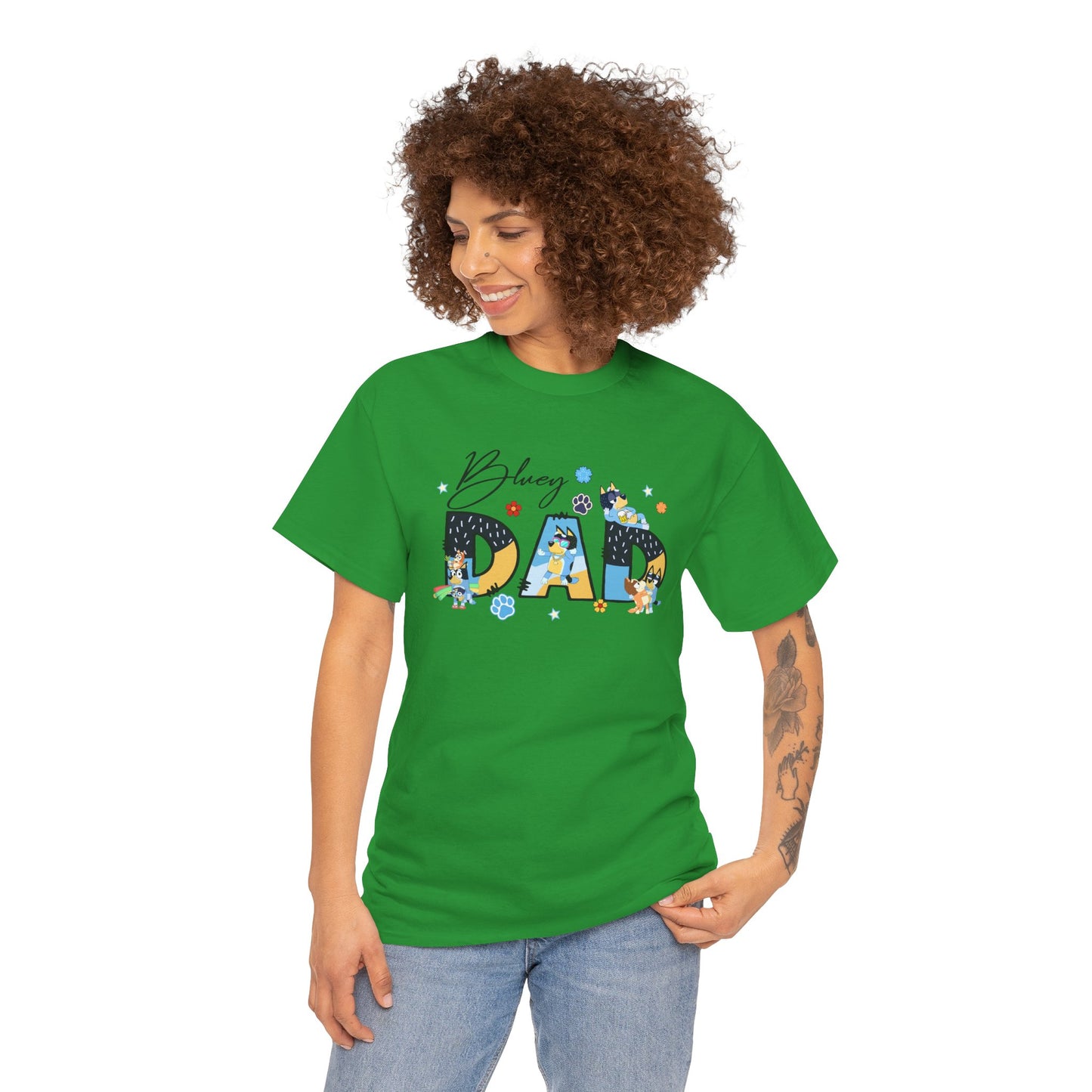 Princess Grace Fun 'Blessed Dad' Unisex Heavy Cotton Tee Perfect Gift for Father's Day