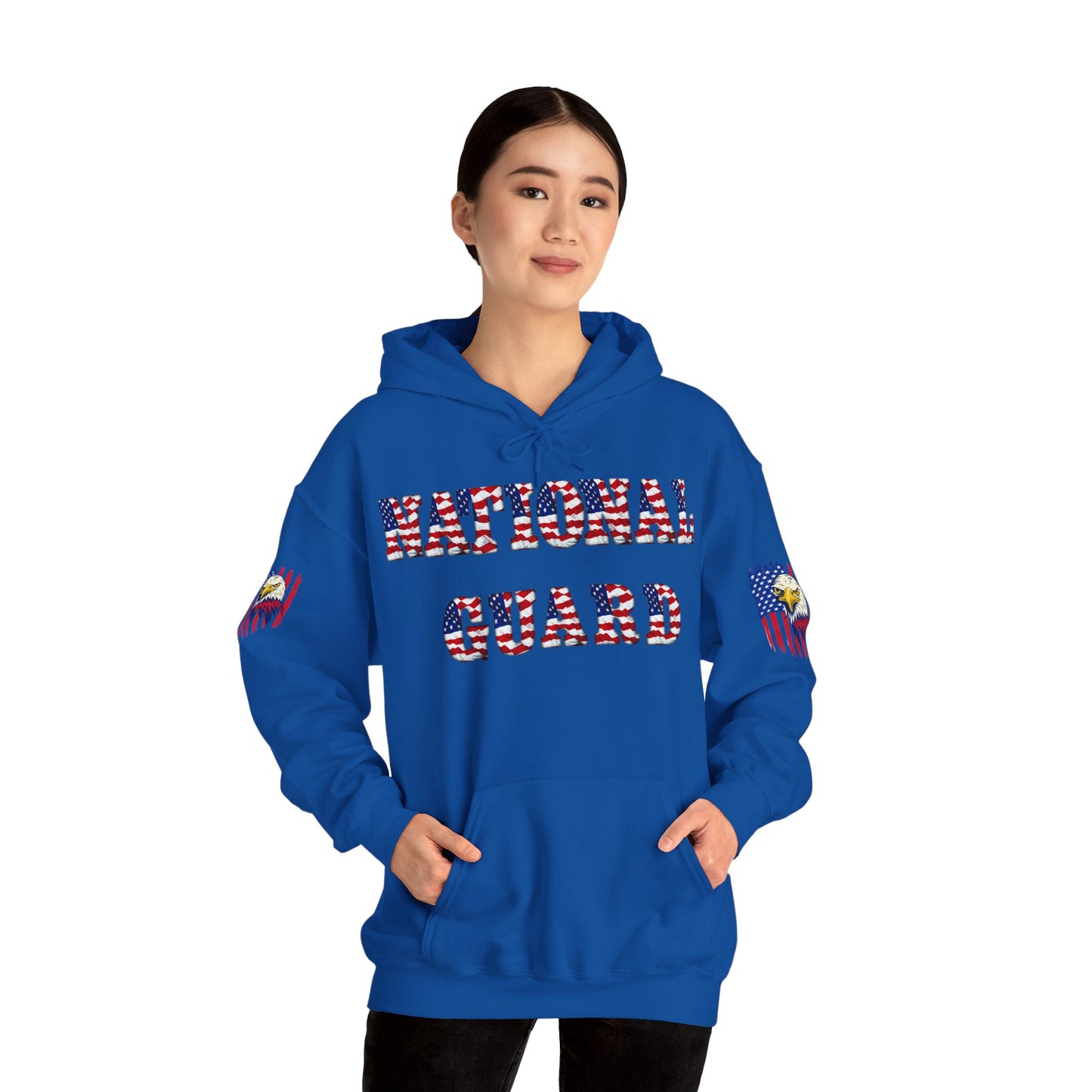 Princess Grace National Guard Patriotic Hoodie Unisex Heavy Blend Sweatshirt