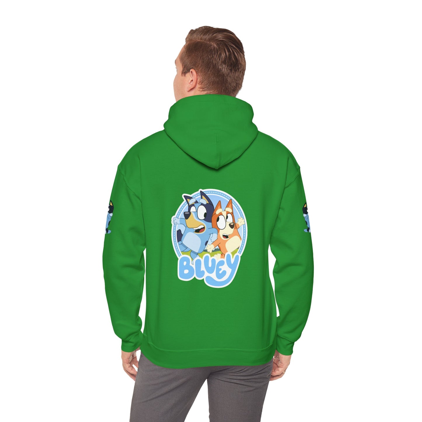 Princess Grace Bluey Unisex Heavy Blend Hoodie Cozy Cartoon Sweatshirt for Kids & Adults
