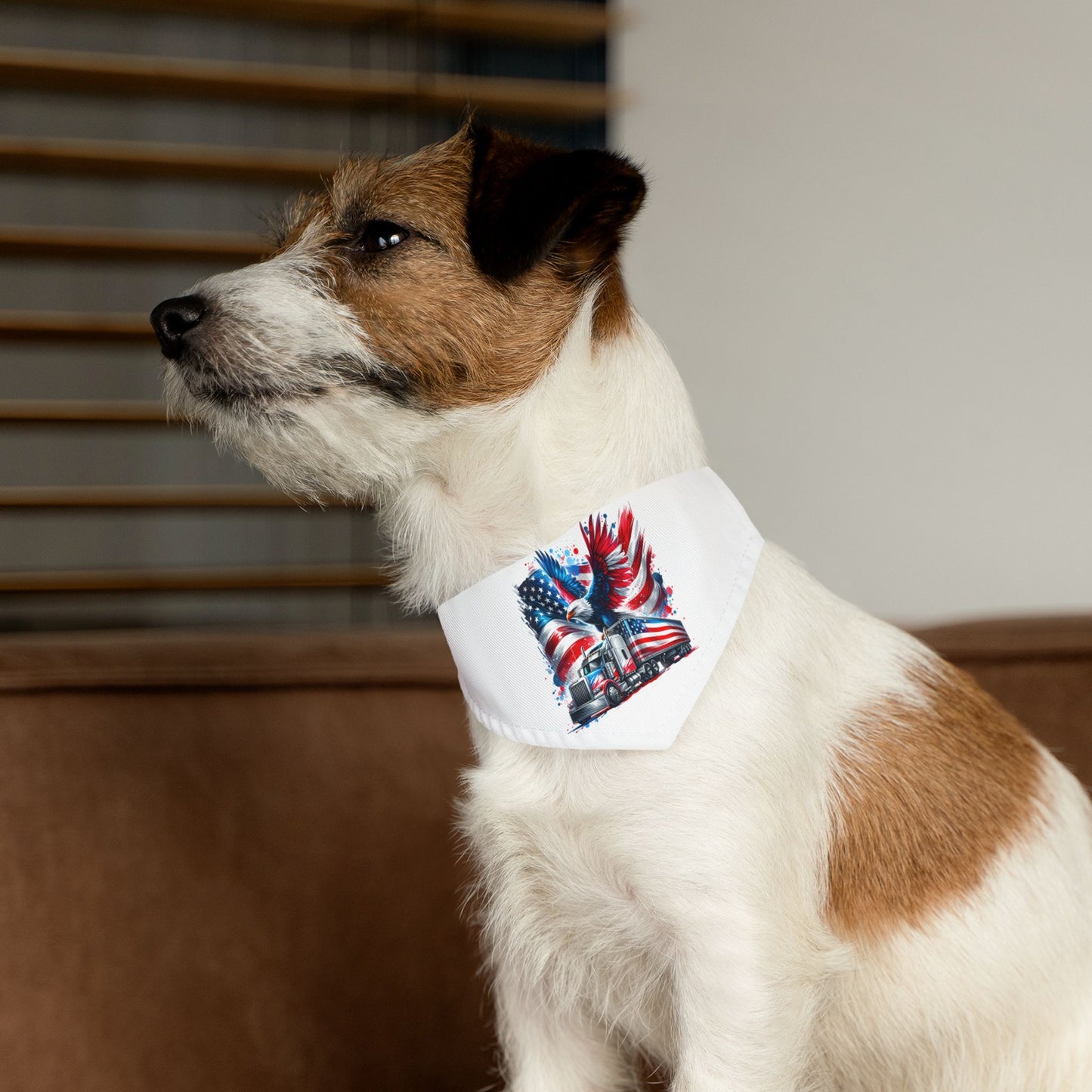 Princess Grace Patriotic Pet Bandana Collar USA Flag Design for Dogs