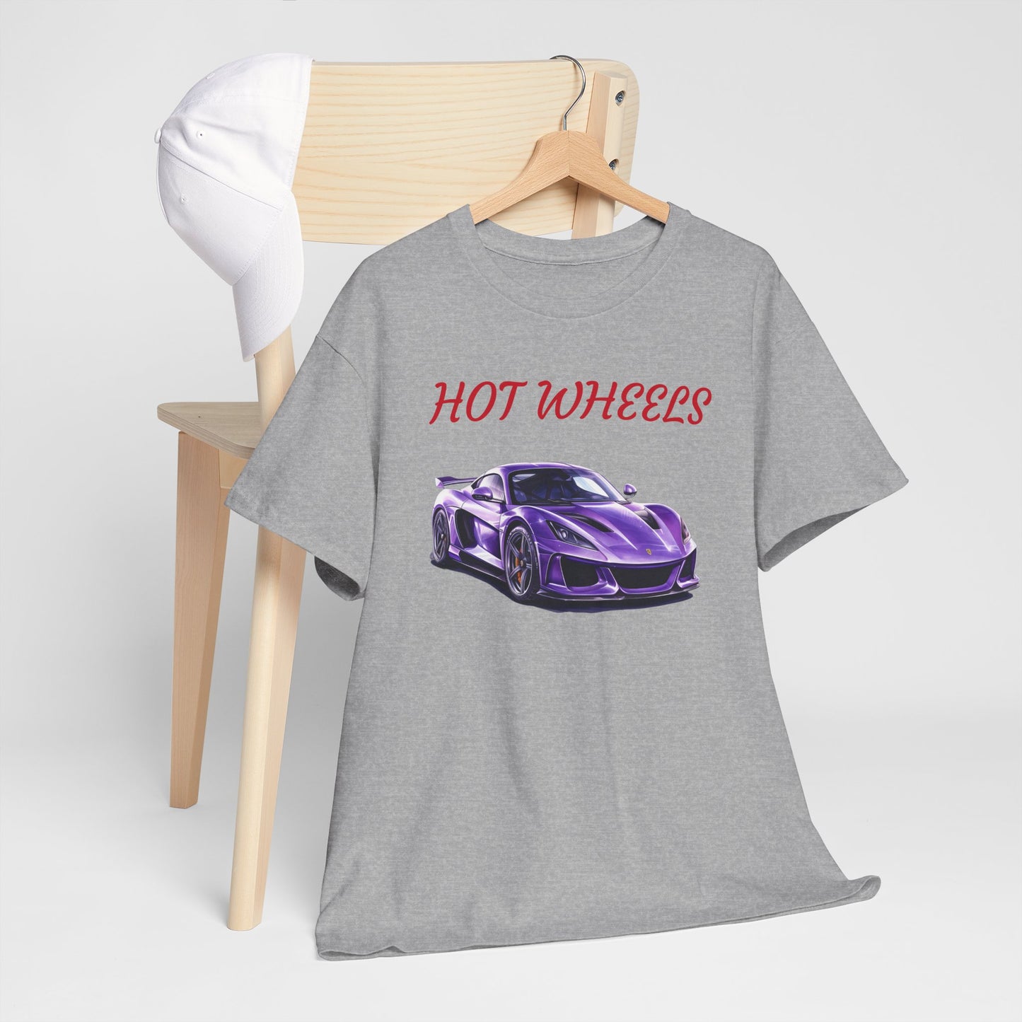 Princess Grace Hot Wheels Graphic Unisex Heavy Cotton Tee Perfect for Car Enthusiasts