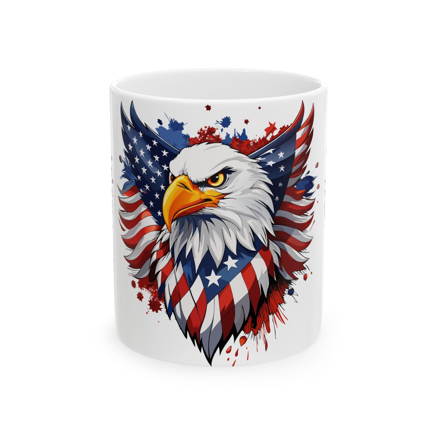 Princess Grace Patriotic Eagle Ceramic Mug 11oz & 15oz