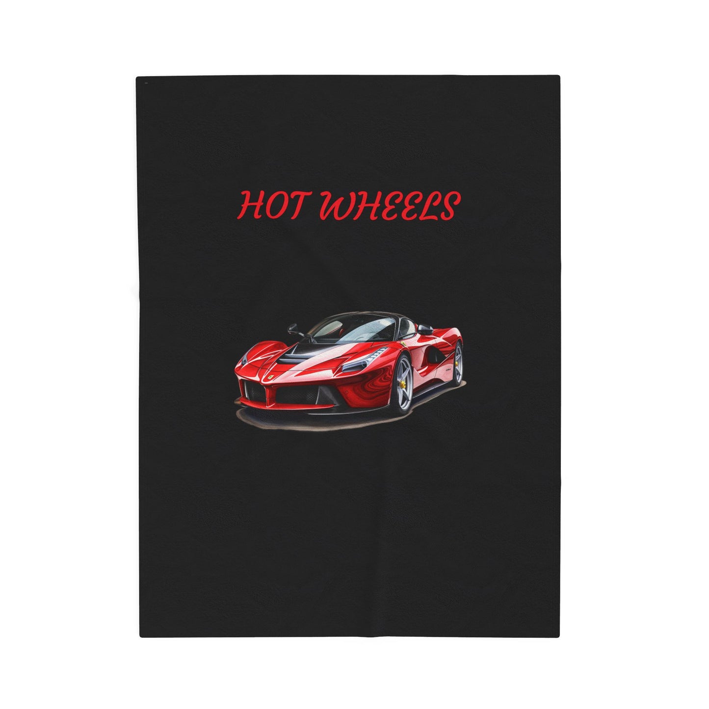 Princess Grace Hot Wheels Velveteen Plush Blanket Cozy Car Themed Throw for Racing Enthusiasts