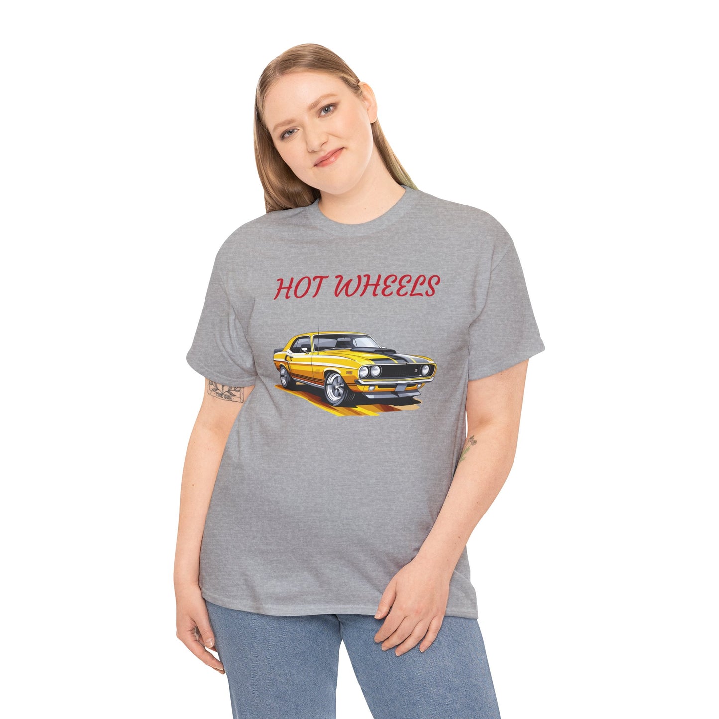 Princess Grace Vintage Hot Wheels Unisex Heavy Cotton Tee Classic Car Design