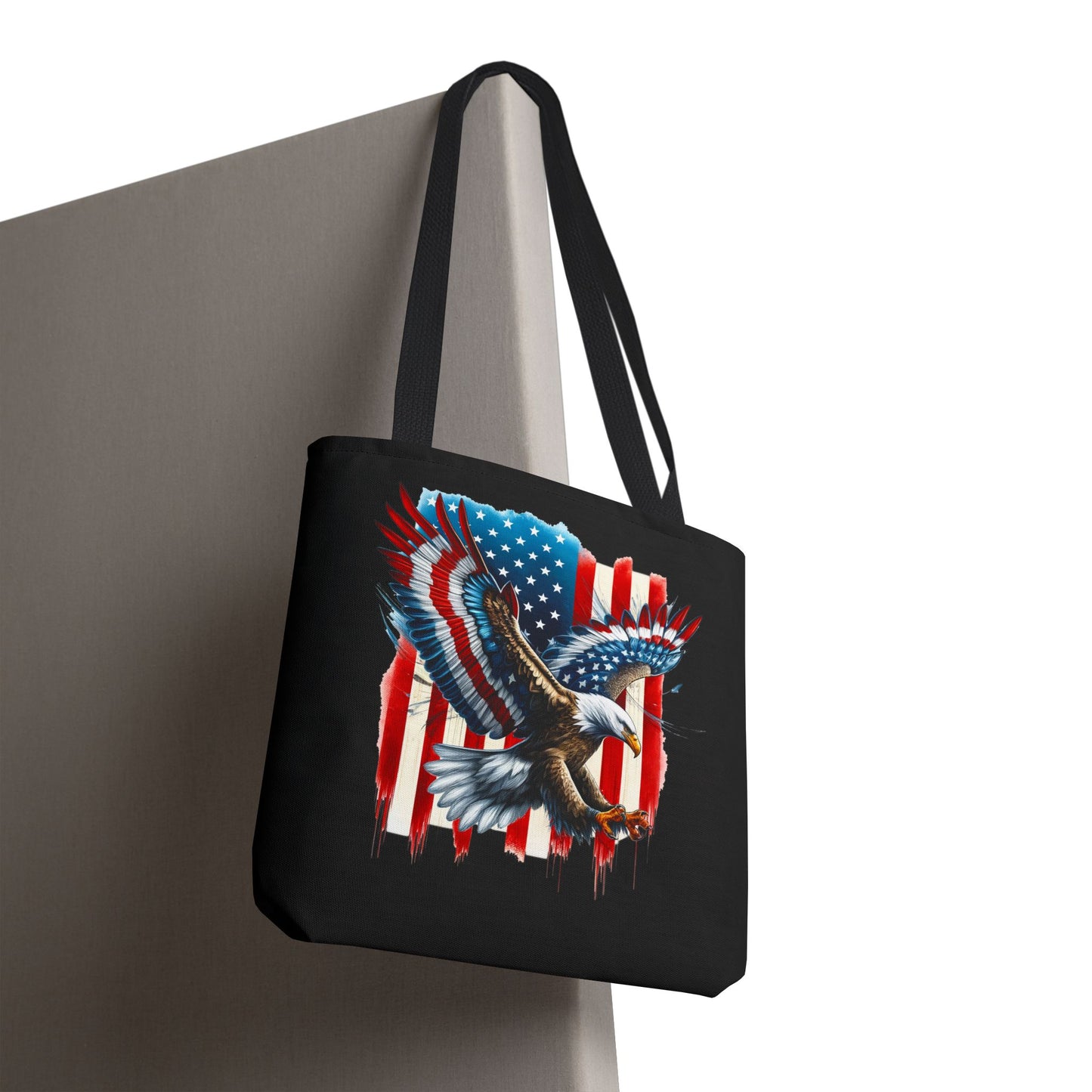 Princess Grace Patriotic Eagle Tote Bag American Flag Design