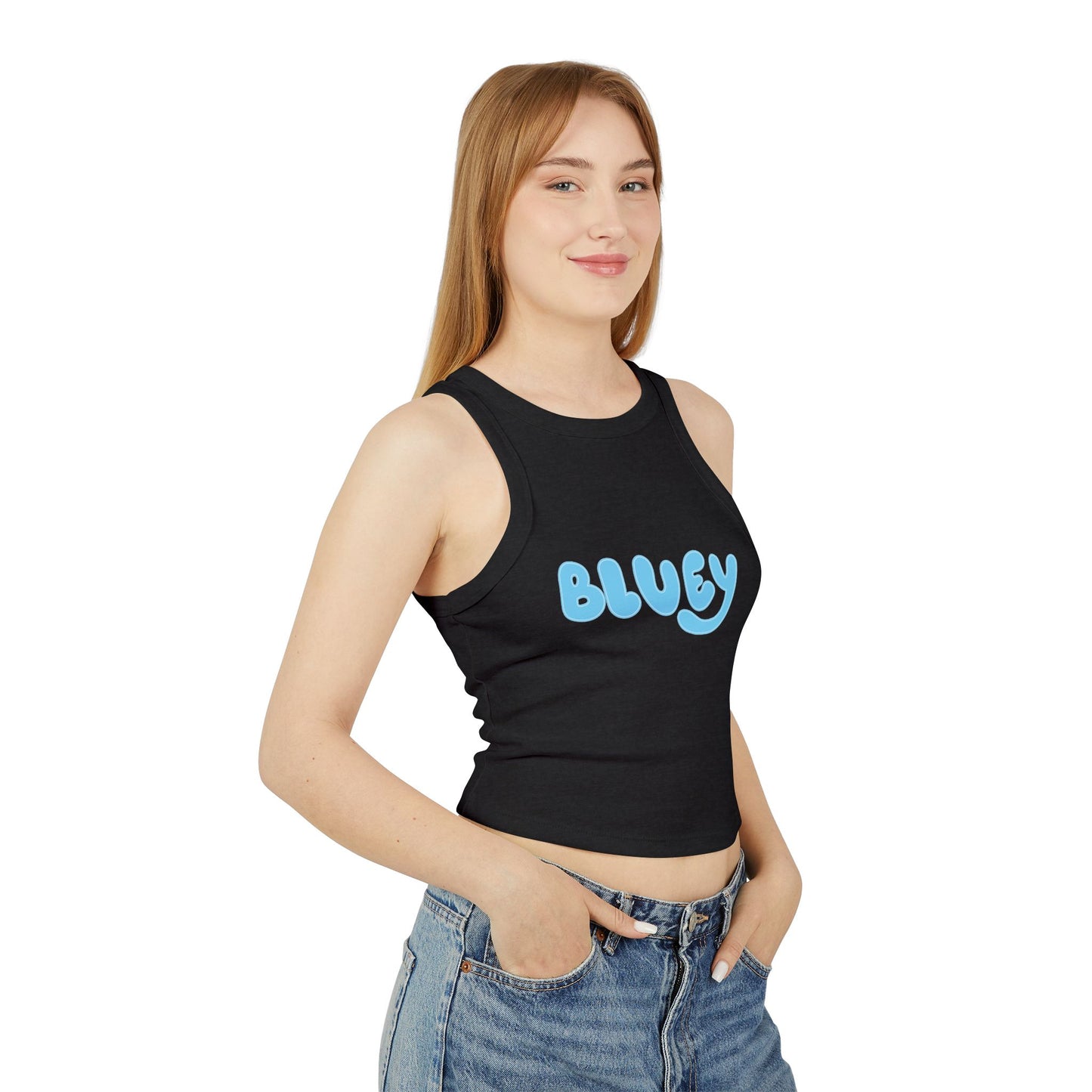 Princess Grace Cute Bluey Women's Micro Rib Racer Tank Top Summer Playwear