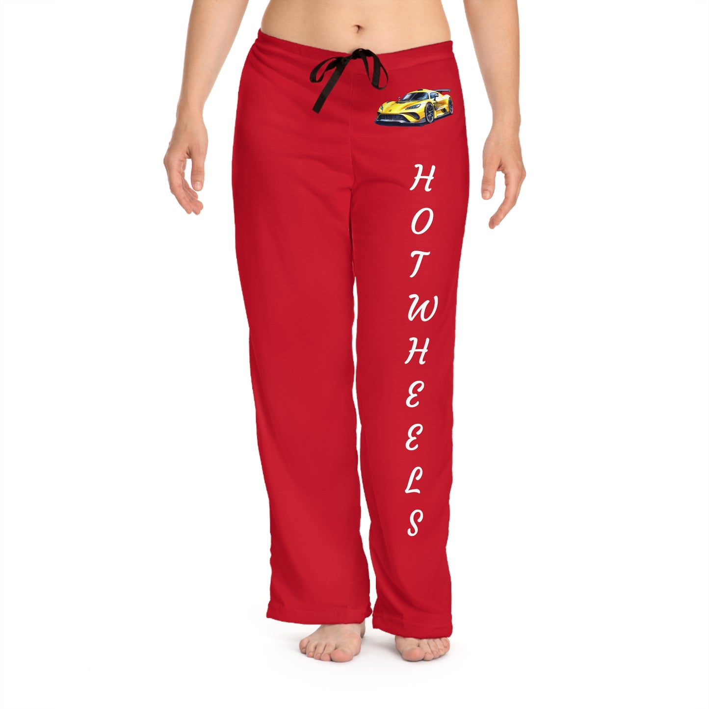 Princess Grace Hot Wheels Pajama Pants Cozy Red Lounge Wear for Car Lovers