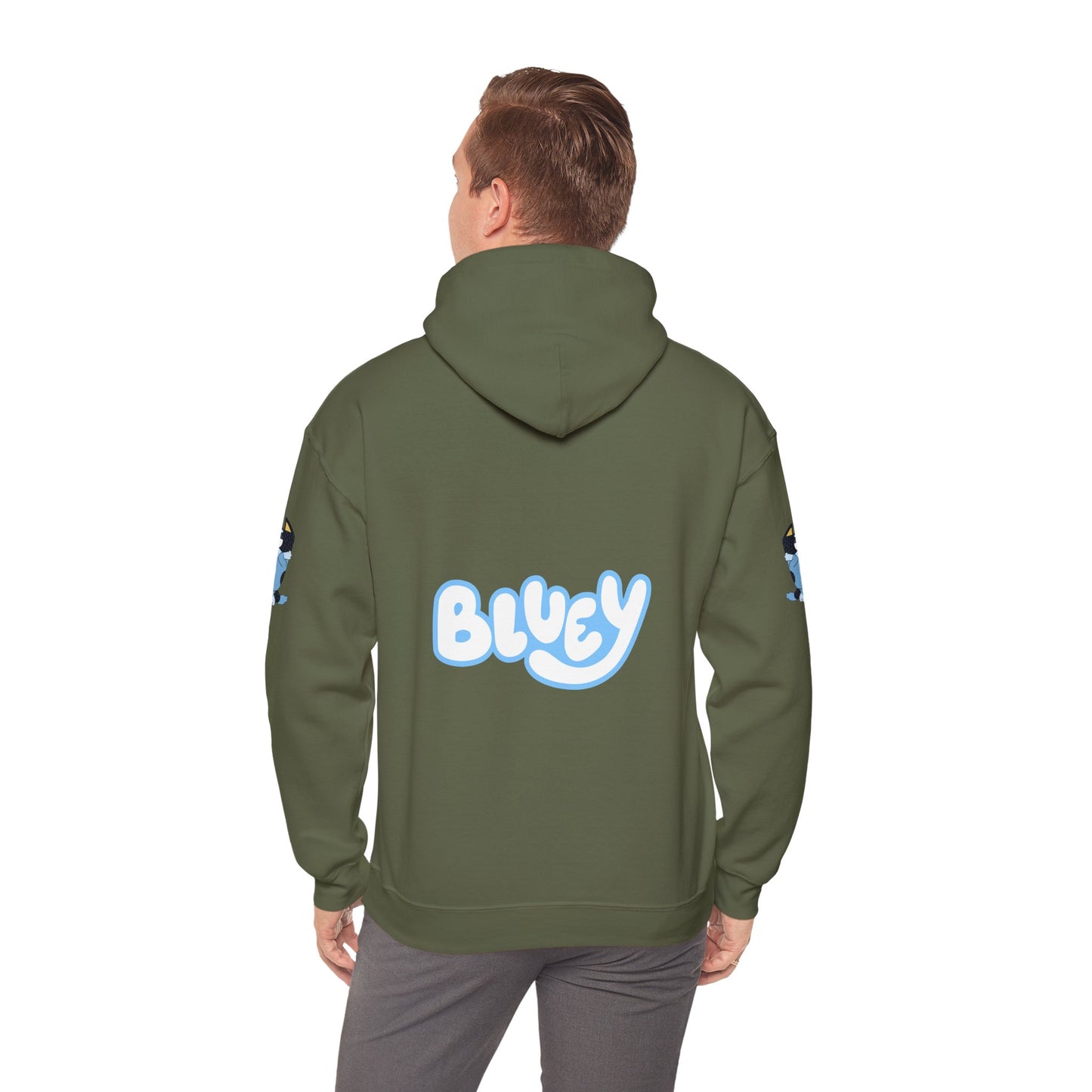 Princess Grace Bluey Unisex Heavy Blend Hoodie Cozy Cartoon Sweatshirt for Kids & Adults