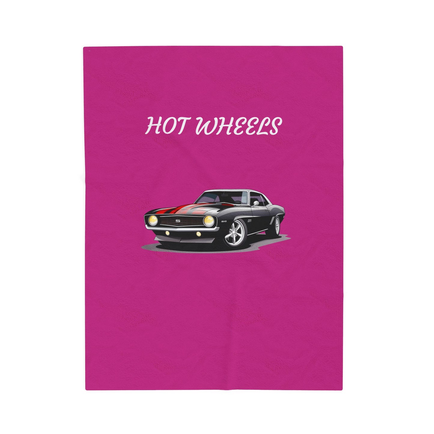 Princess Grace Hot Wheels Velveteen Plush Blanket Cozy Car Themed Throw for Auto Enthusiasts
