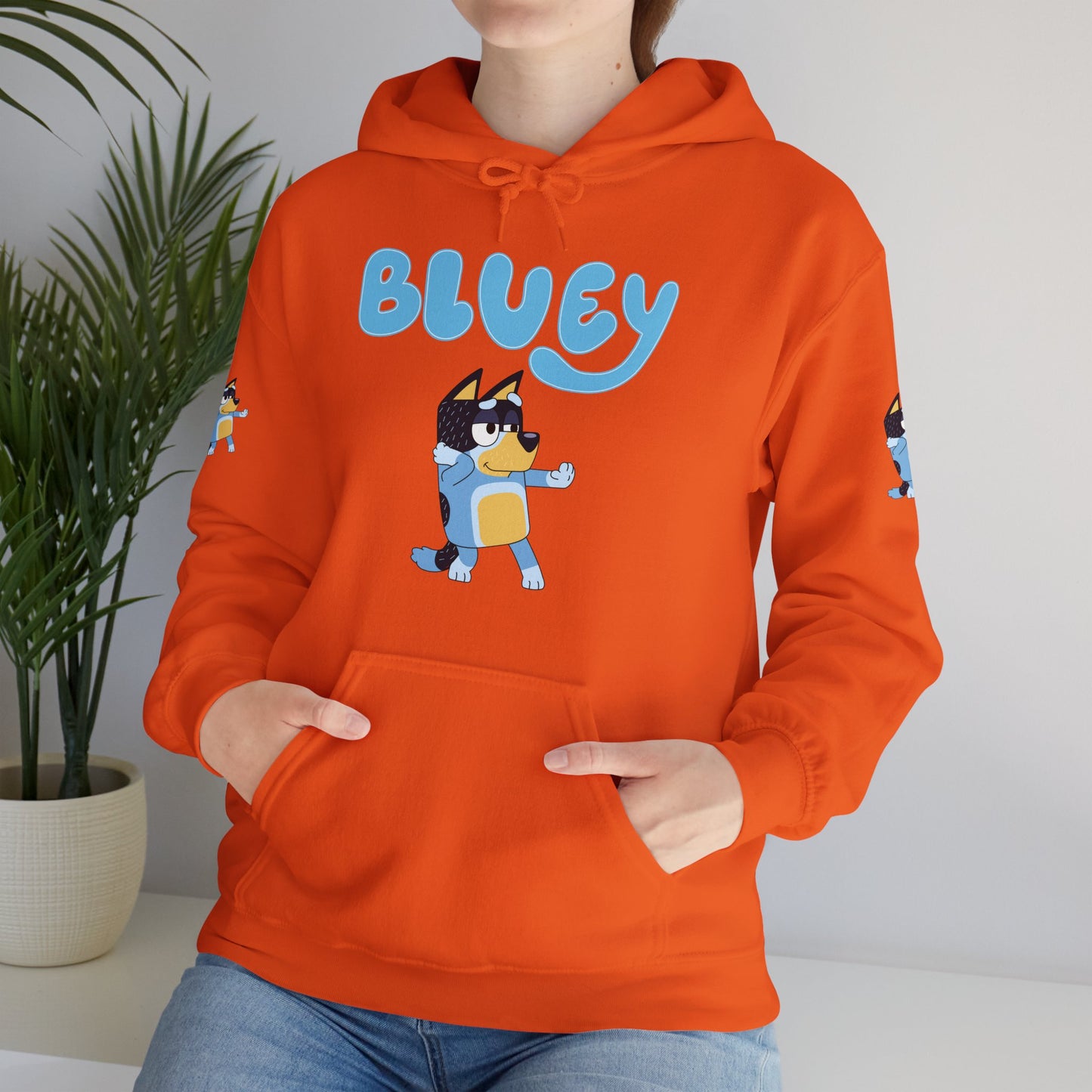 Princess Grace Cute Bluey Hoodie for Kids & Adults Unisex Heavy Blend Sweatshirt with Adorable Character Design