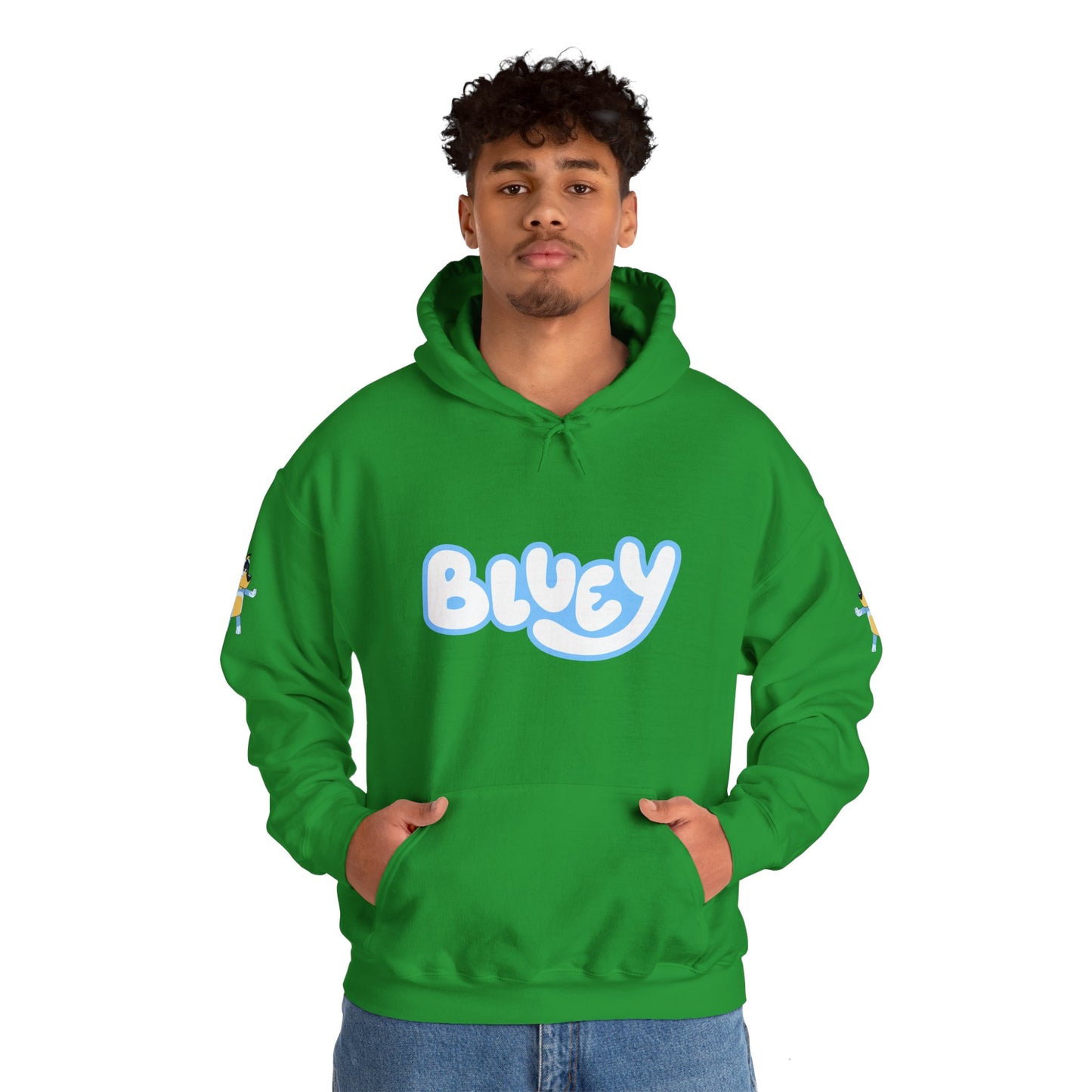 Princess Grace Bluey Unisex Heavy Blend Hoodie Cozy Cartoon Sweatshirt for Kids & Adults