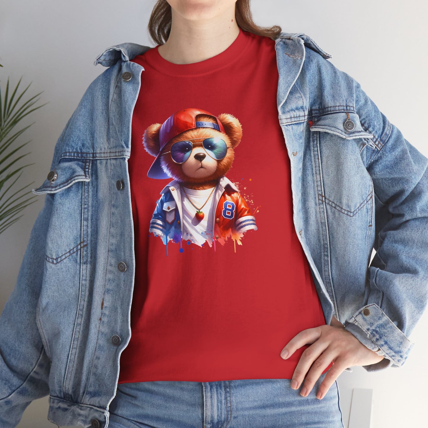 Princess Grace Cool Bear Graphic Unisex Heavy Cotton Tee