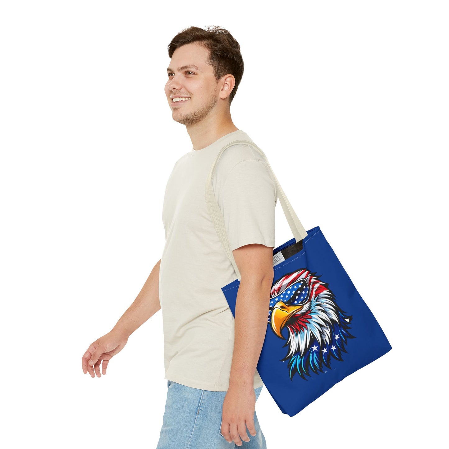 Princess Grace Patriotic Eagle Tote Bag Stylish American Flag Design for Independence Day & Everyday Use