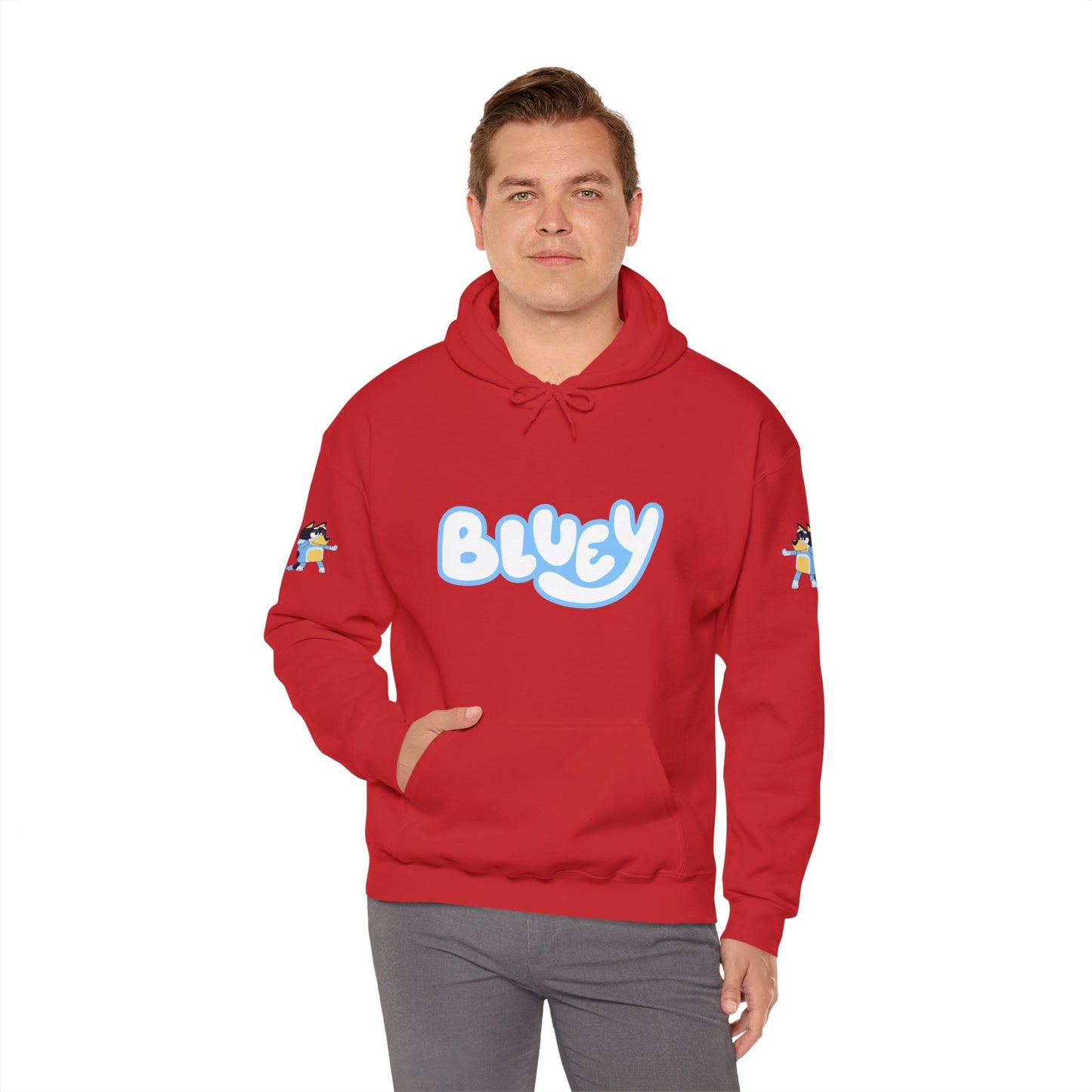 Princess Grace Bluey Unisex Heavy Blend Hoodie Cozy Cartoon Sweatshirt for Kids & Adults