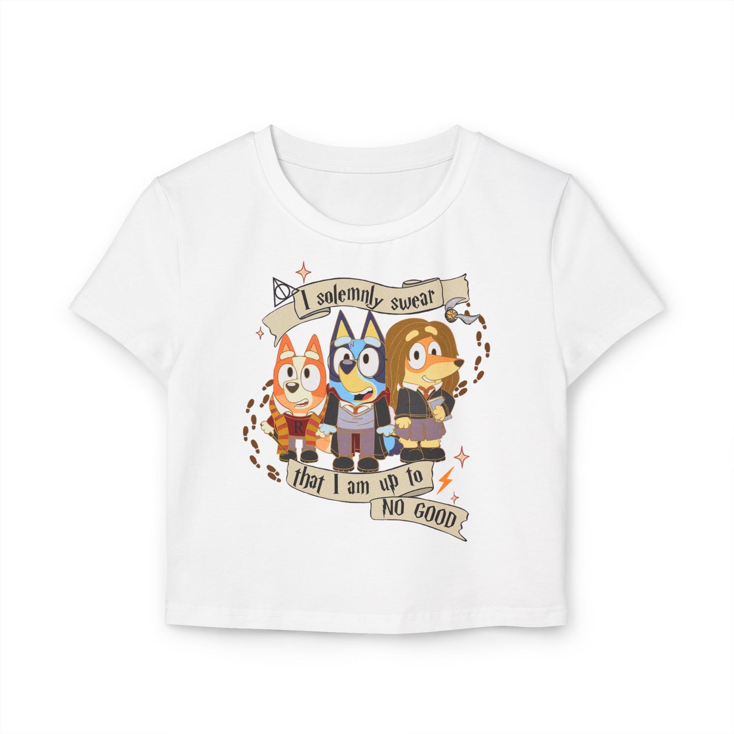 Princess Grace Bluey Cartoon Women's Baby Tee Fun & Playful Design