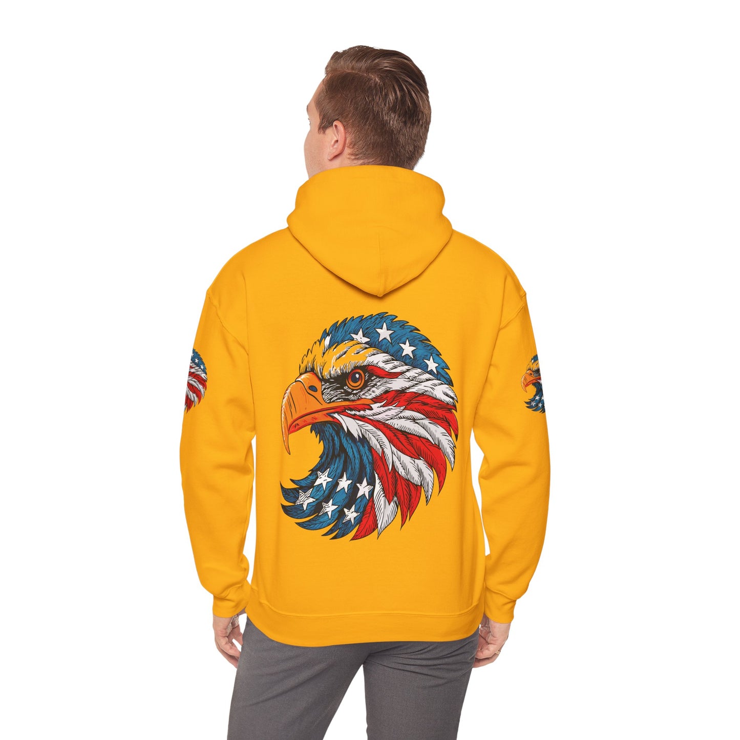 Princess Grace Patriotic Eagle Hoodie Unisex Heavy Blend Sweatshirt