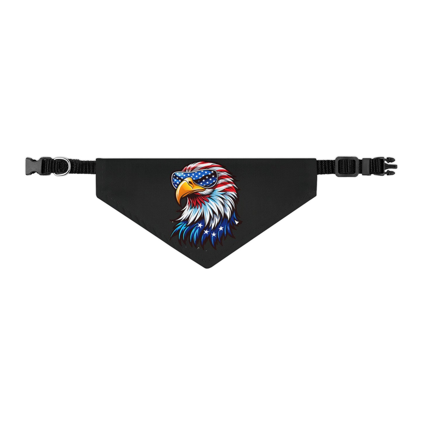 Princess Grace Patriotic Eagle Pet Bandana Collar USA Flag Design for Dogs