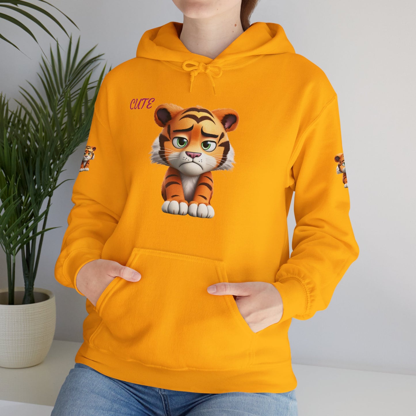Princess Grace Cute Tiger Graphic Unisex Hoodie