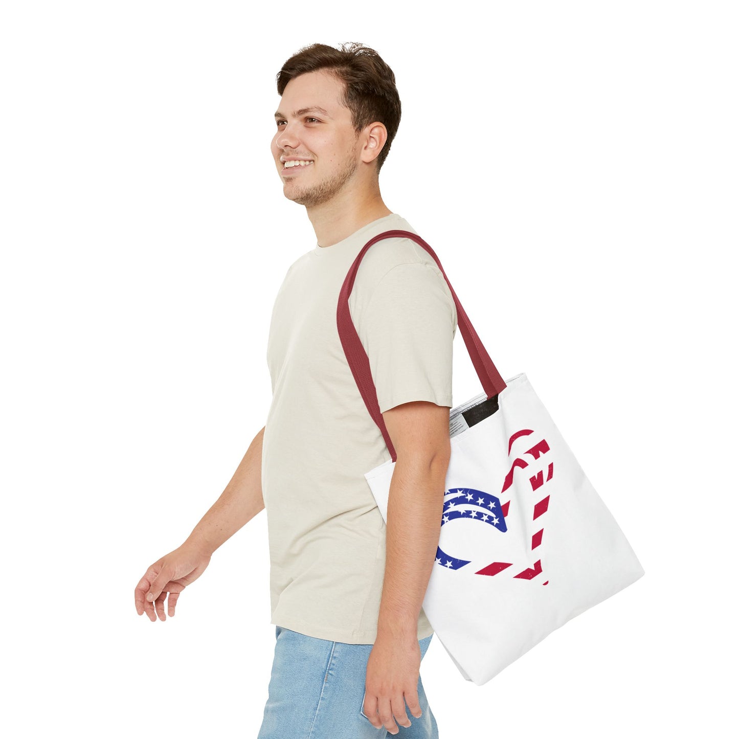 Princess Grace Patriotic Heart Tote Bag Ideal for Independence Day and Everyday Use