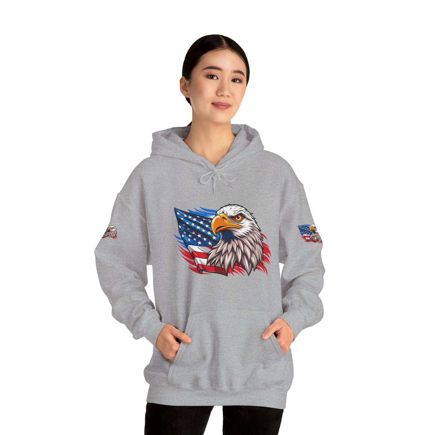 Princess Grace Patriotic Eagle Unisex Heavy Blend Hoodie