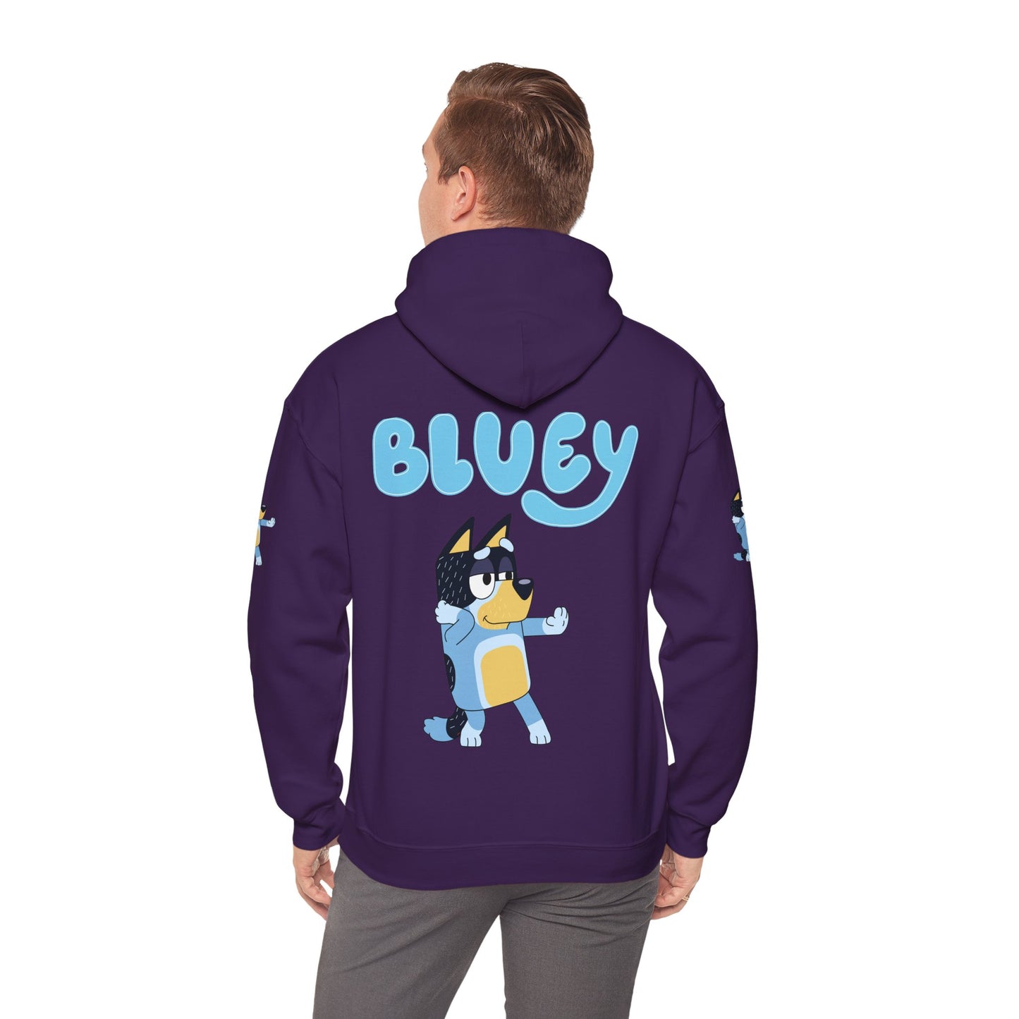 Princess Grace Cute Bluey Hoodie for Kids & Adults Unisex Heavy Blend Sweatshirt with Adorable Character Design